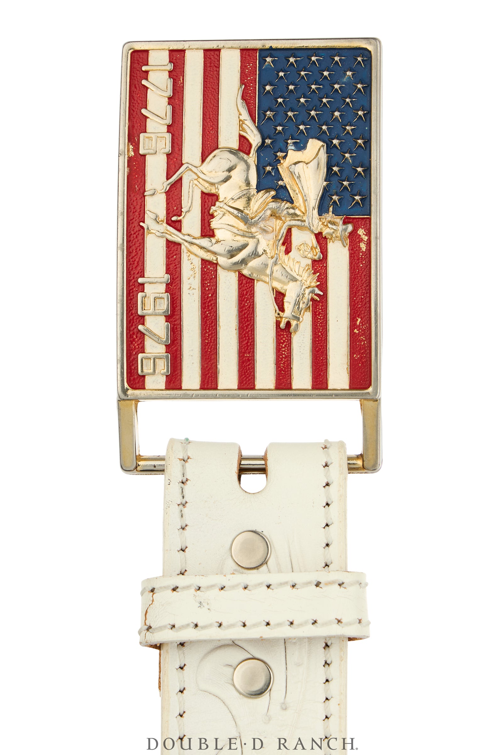 Belt, A Vintage, Buckle, Patriotic, Bi-Centennial, Vintage, 1106