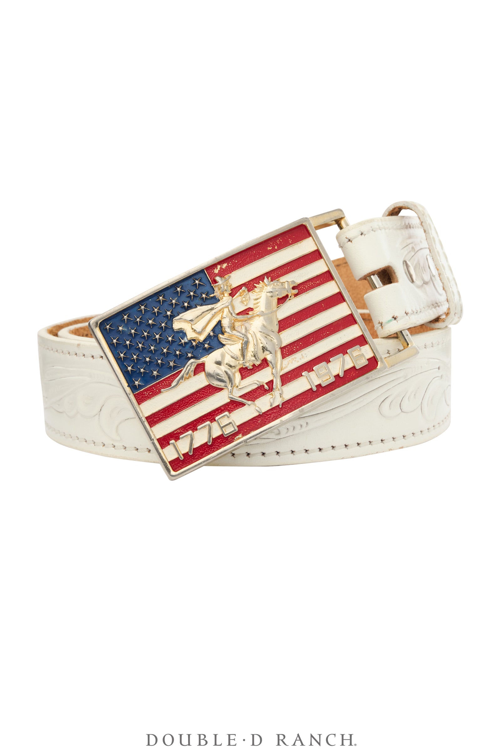 Belt, A Vintage, Buckle, Patriotic, Bi-Centennial, Vintage, 1106