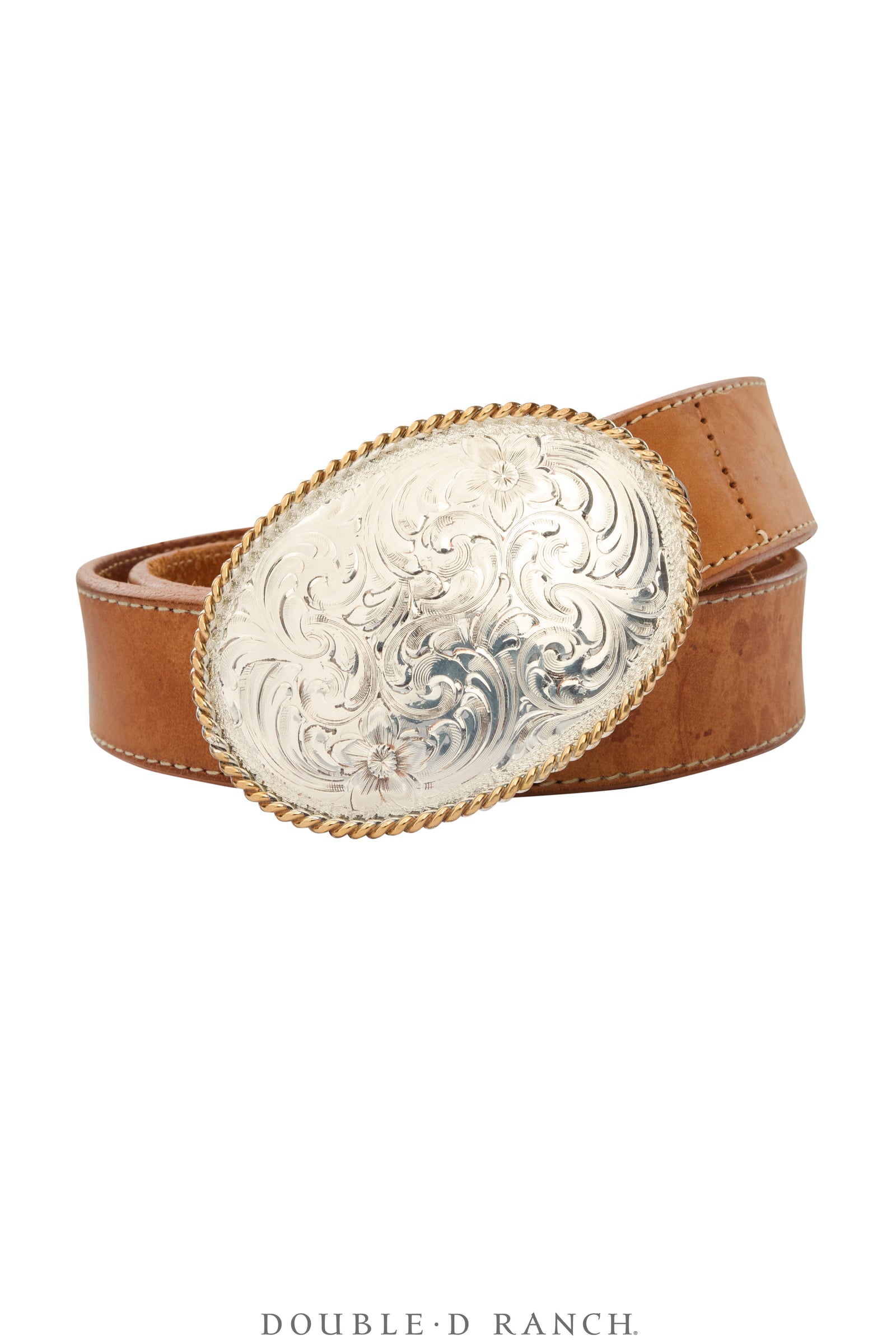 Belt, A Vintage, Buckle, Western, Engraved, Silverplate, Hallmark, Vintage, 1111