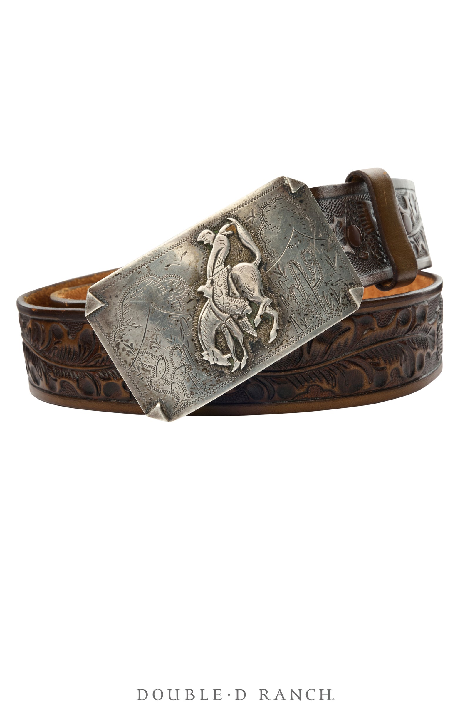 Belt, A Vintage, Buckle, Western, Horse Bucking, Vintage, 1113