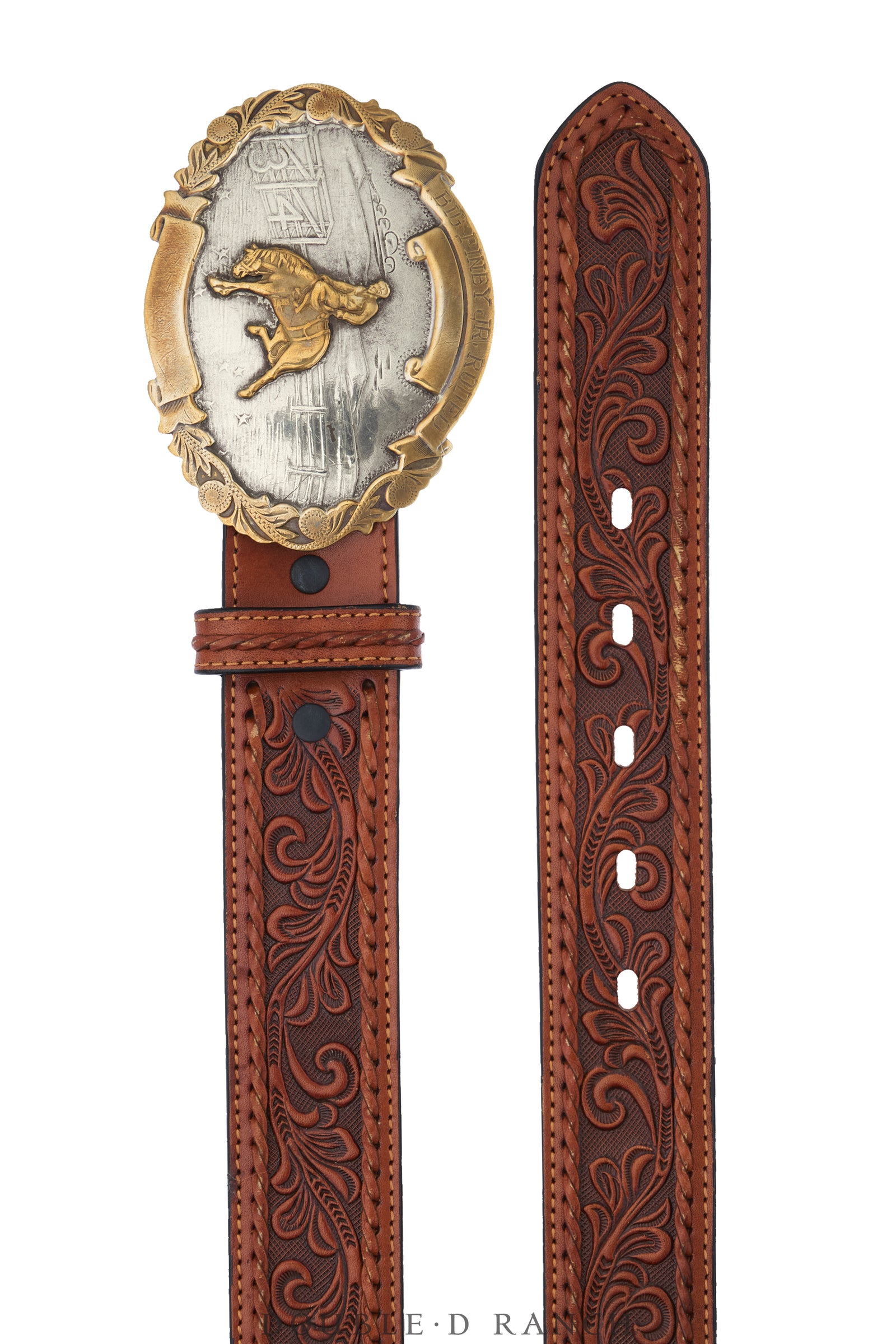 Belt, A Vintage, Buckle Kitsch, Horse Bucking, Vintage, 1141