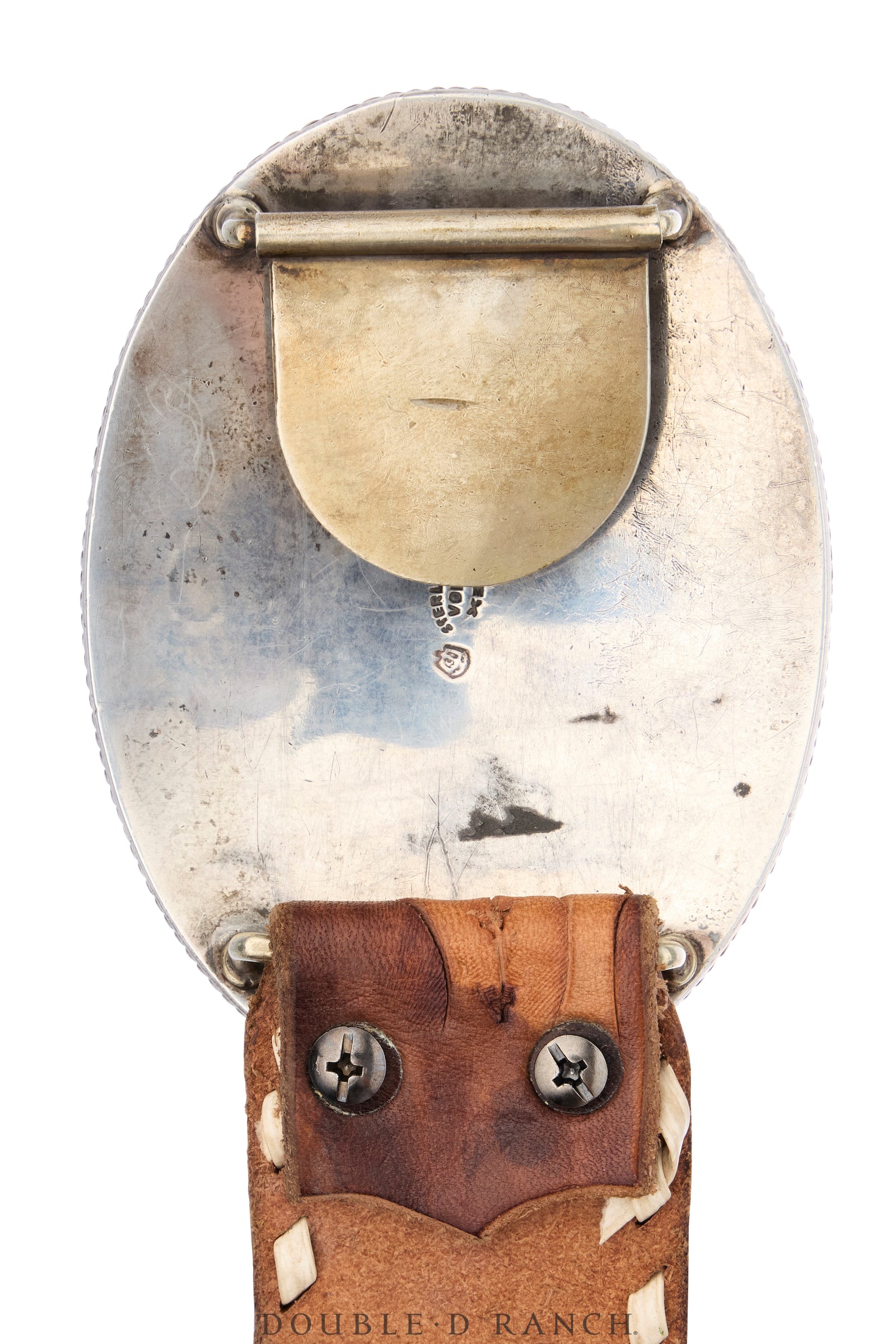 Belt, A Vintage, Buckle, Western, Equestrian, Sterling Silver & 10k Gold, Hallmark, Vintage, 1153