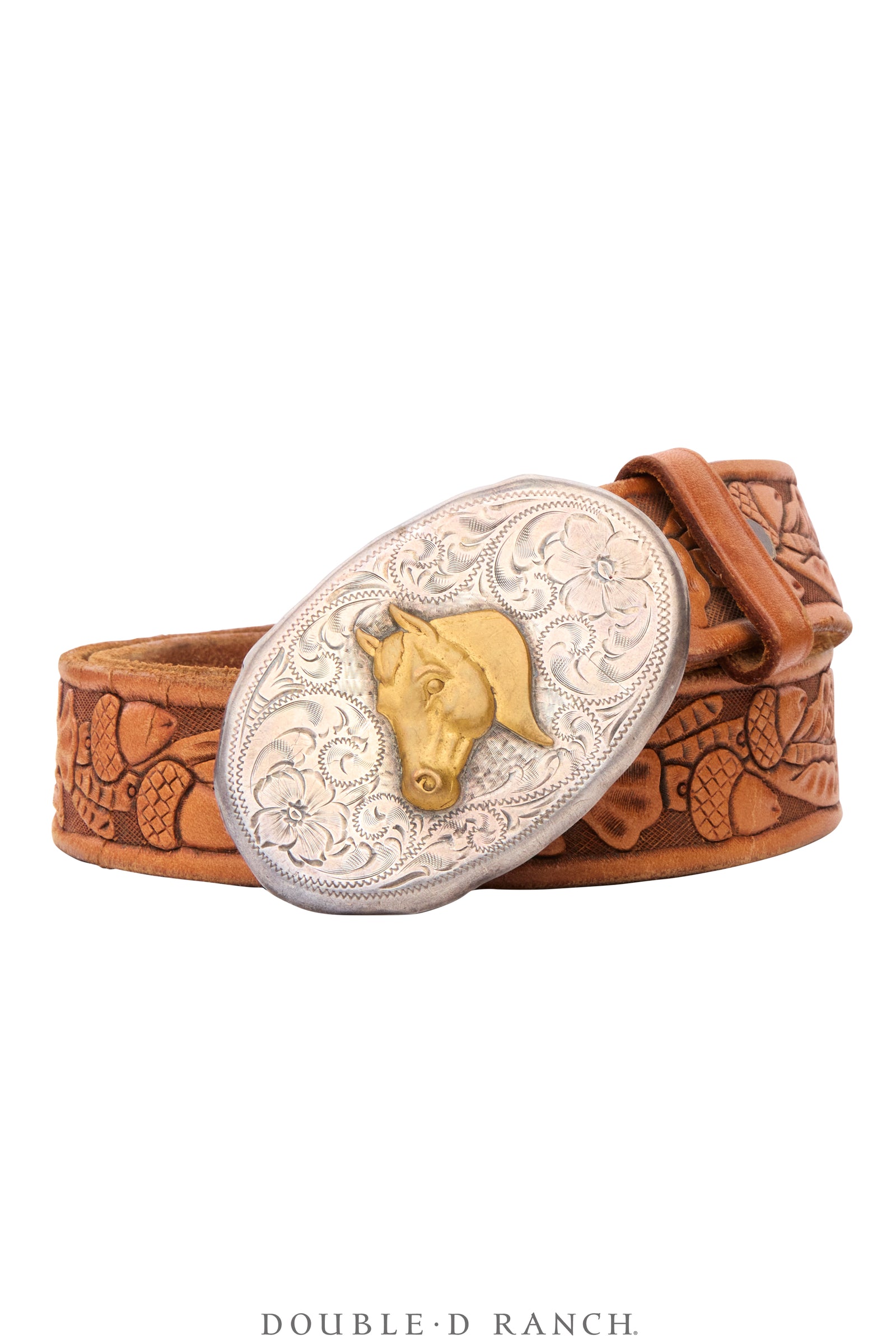 Belt, A Vintage, Buckle, Western, Horse Profile, Hallmark, Vintage, 1192