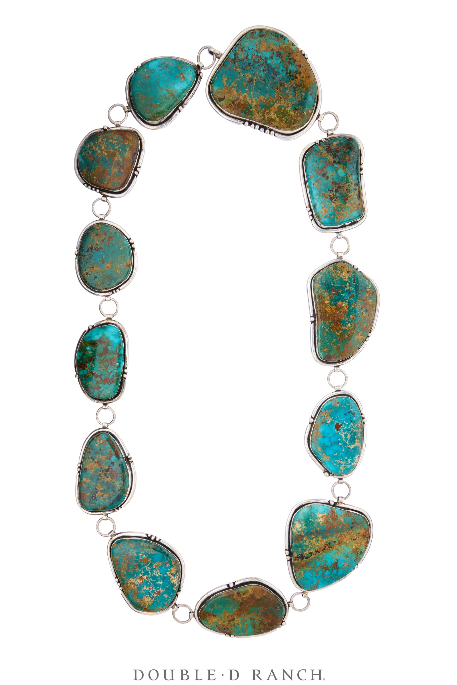 Belt, Concho, Turquoise, 3050 Carats of Old Blue Gem Mine, Hallmark Esther Wood, Masterwork, Vintage, 1211