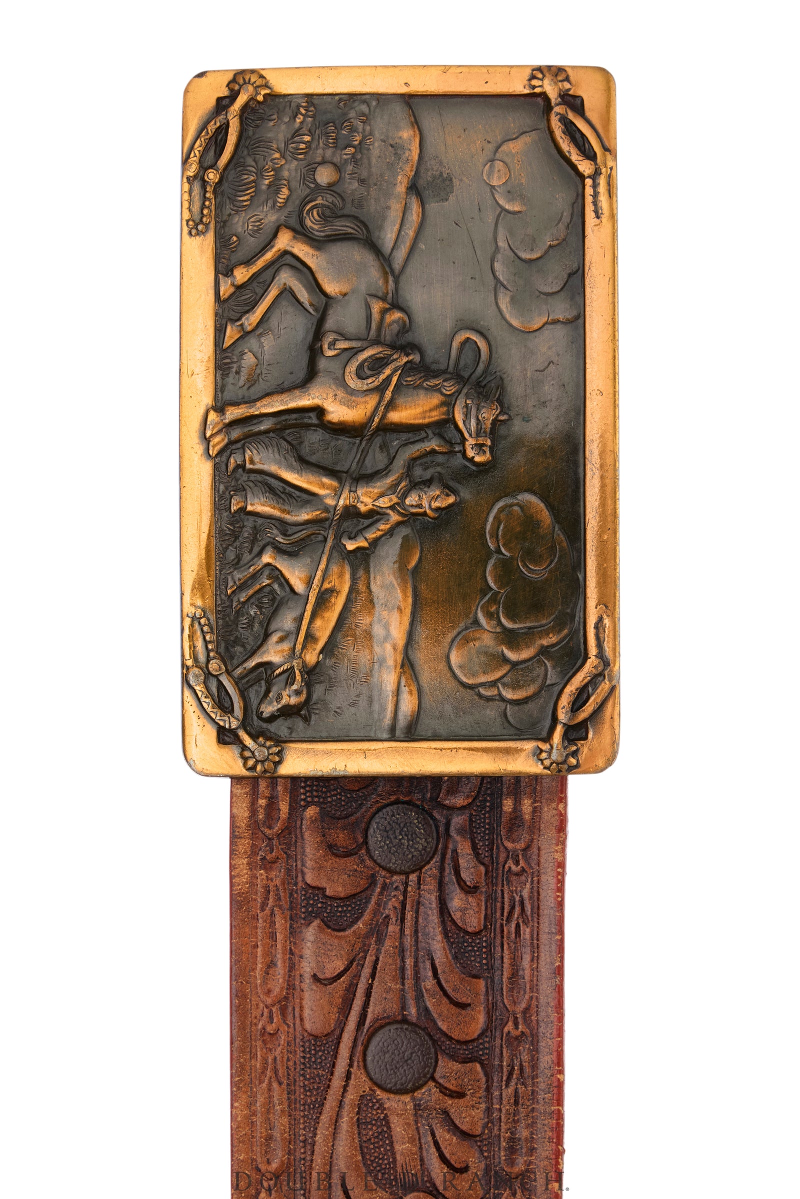 Belt, A Vintage, Buckle Kitsch, Western Roping, Vintage, 1213
