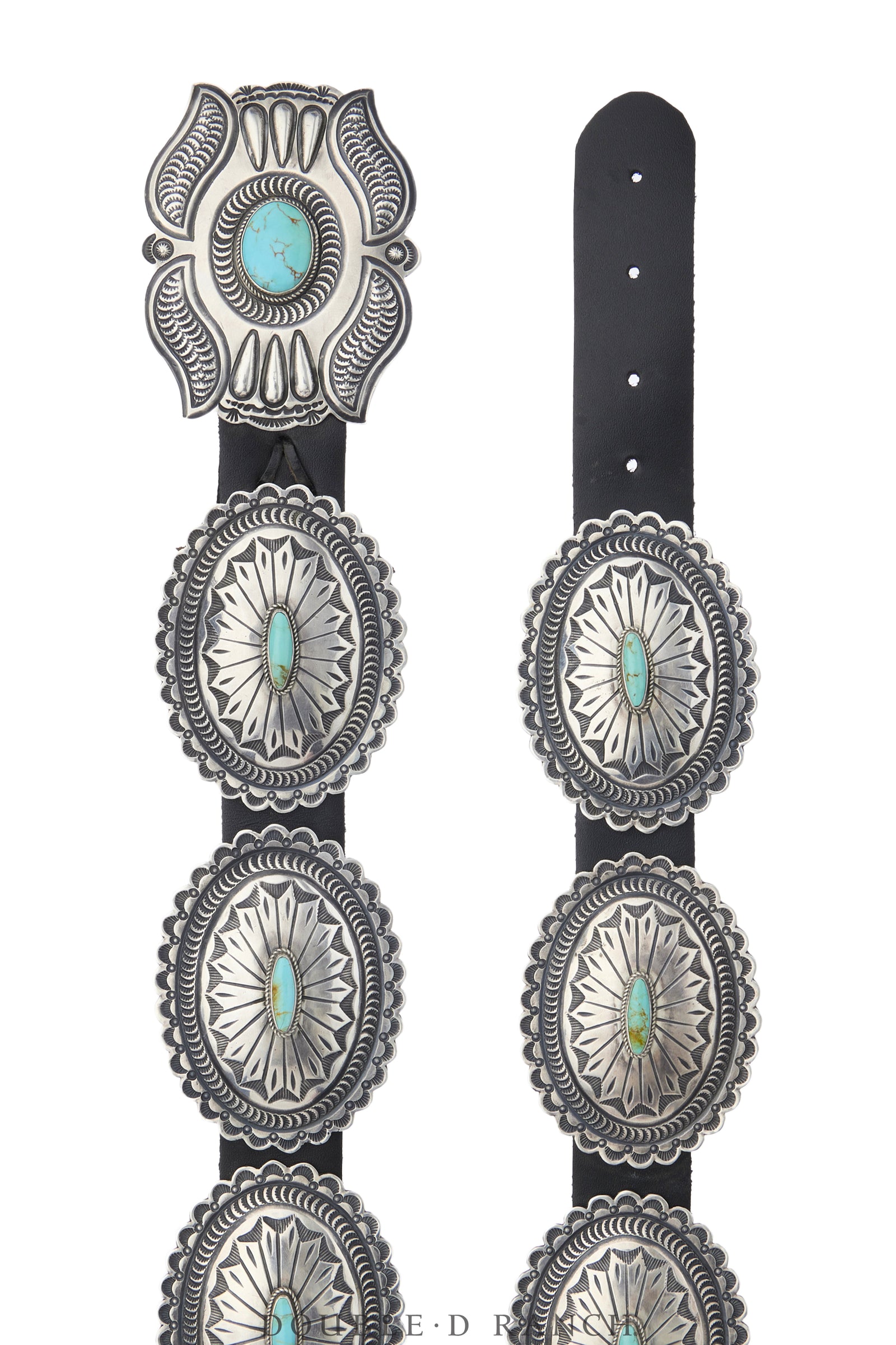 Belt, A Vintage, Concho, Turquoise, Hallmark, Richardson's Trading Post, Old Pawn, 1226