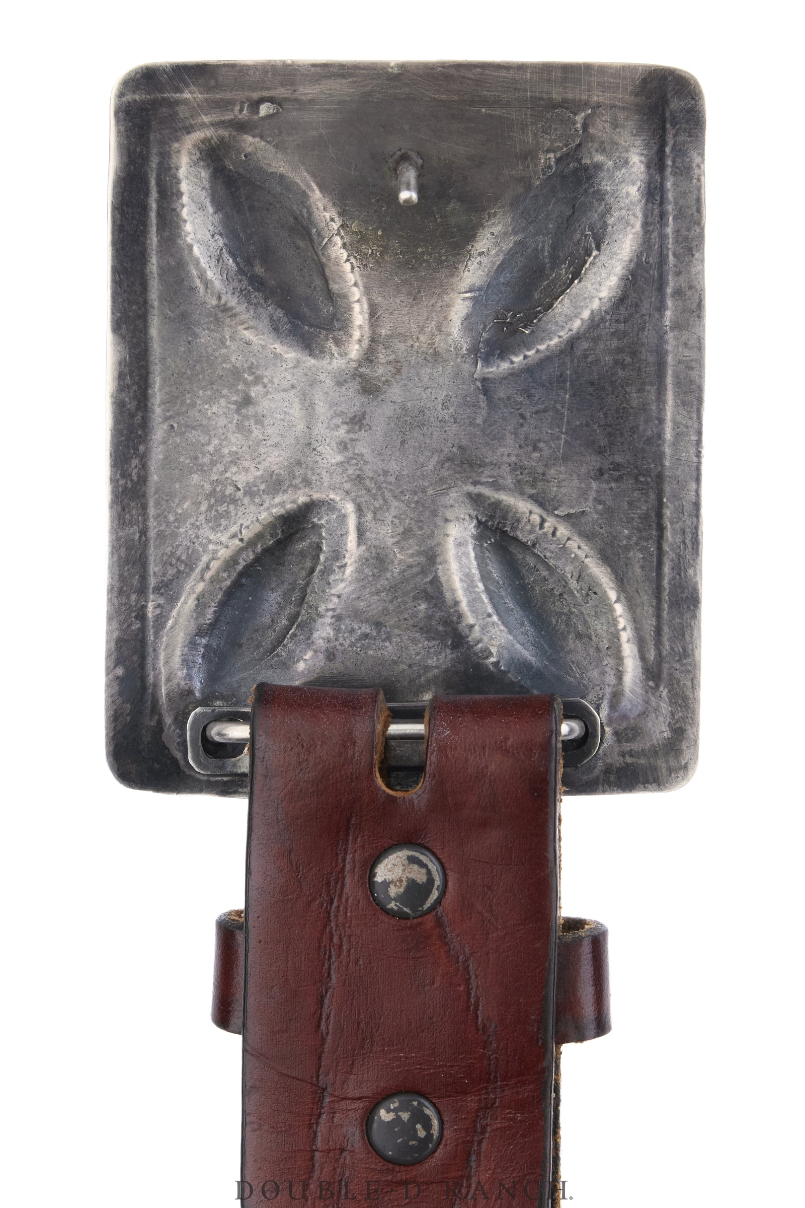 Belt, A Vintage, Buckle, Concho, Turquoise, Ingot Silver, Re-Purposed Ketoh, Shiprock Gallery, Vintage Early 1900s, 1241