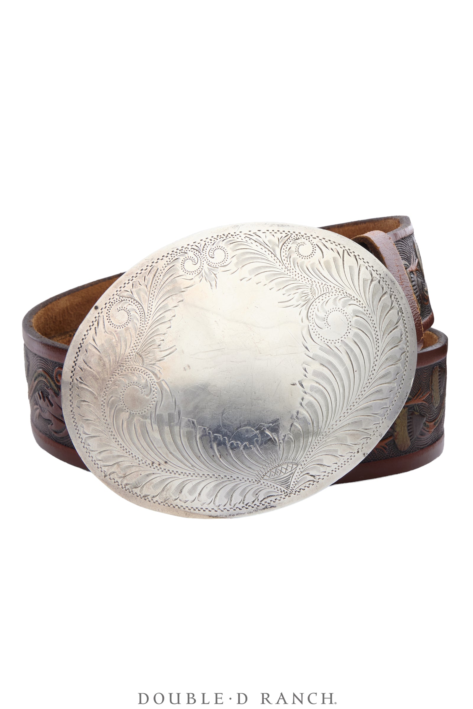Belt, A Vintage, Buckle, Western, Engraved, Hallmark, Vintage, 1247