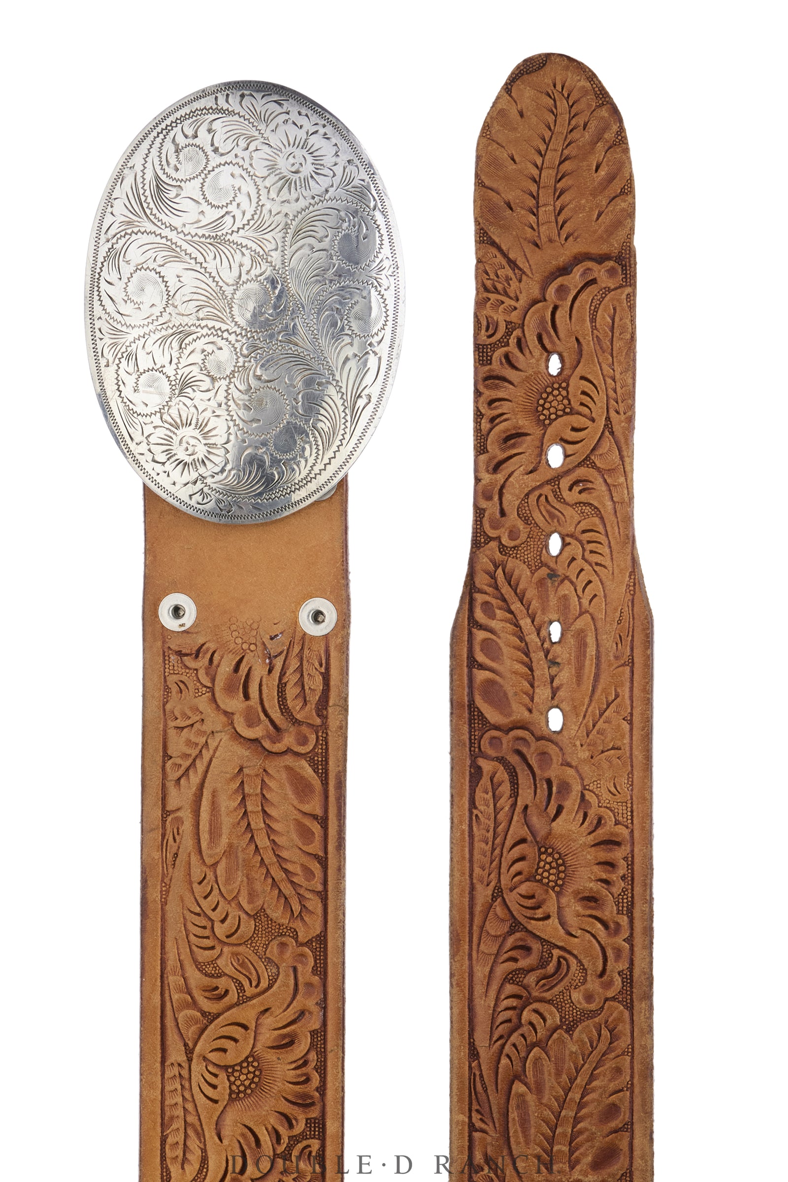 Belt, A Vintage, Buckle, Western, Scrollwork, Hallmark, Vintage, 1253