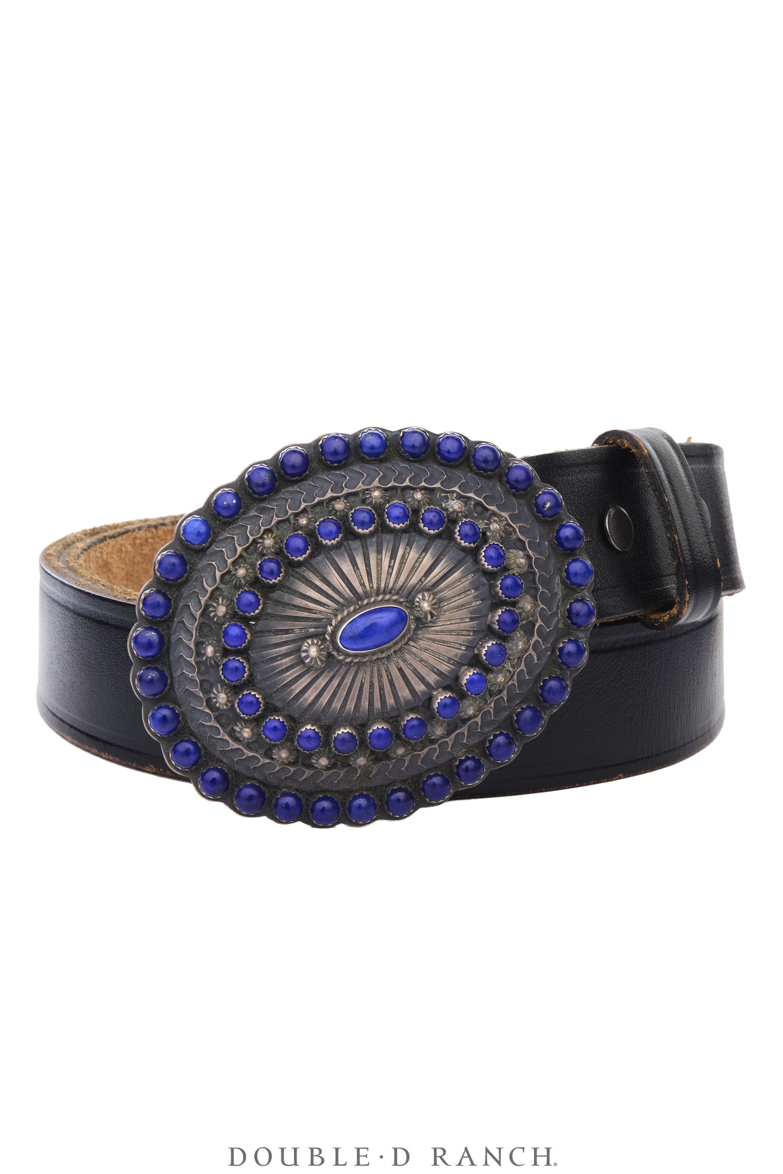 Belt, A Vintage, Concho, Cluster, Lapis, Hallmark, Vintage, 1255