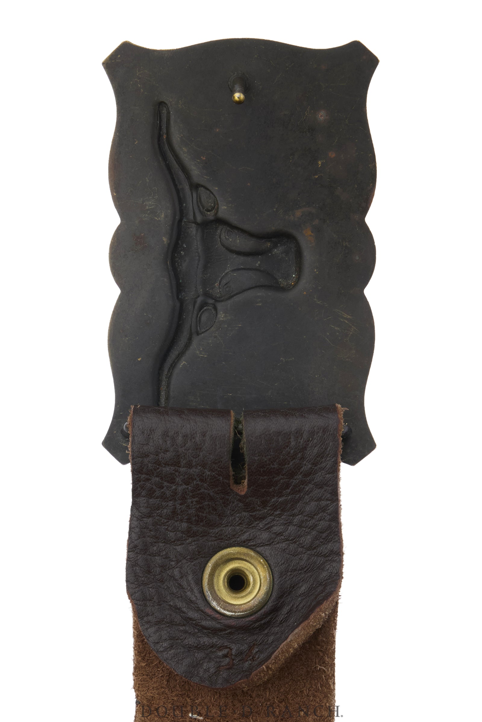 Belt, A Vintage, Buckle, Western, Longhorn, Vintage, 1306