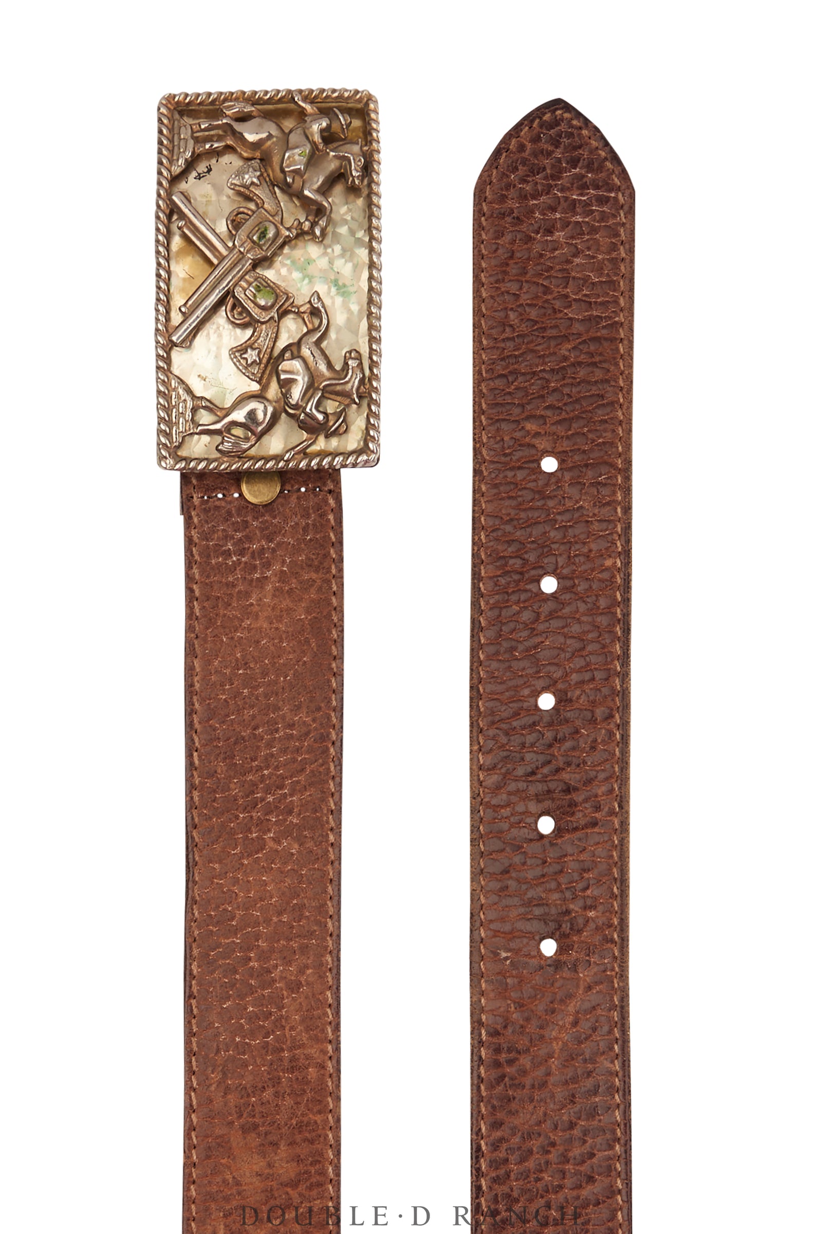 Belt, A Vintage, Buckle, Kitsch, Pistols & Ponies, Mark, Vintage, 853