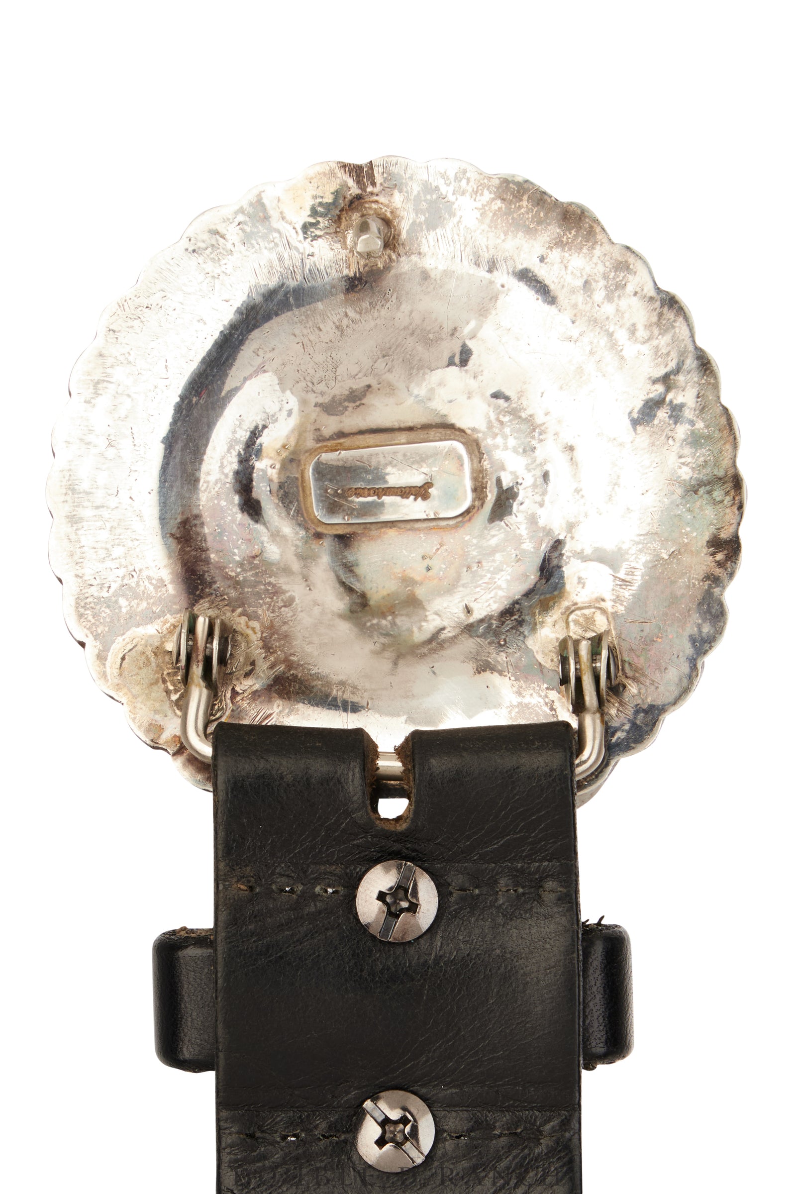 Belt, A Vintage, Buckle, Concho, Repoussé, Hallmark, Vintage, 846