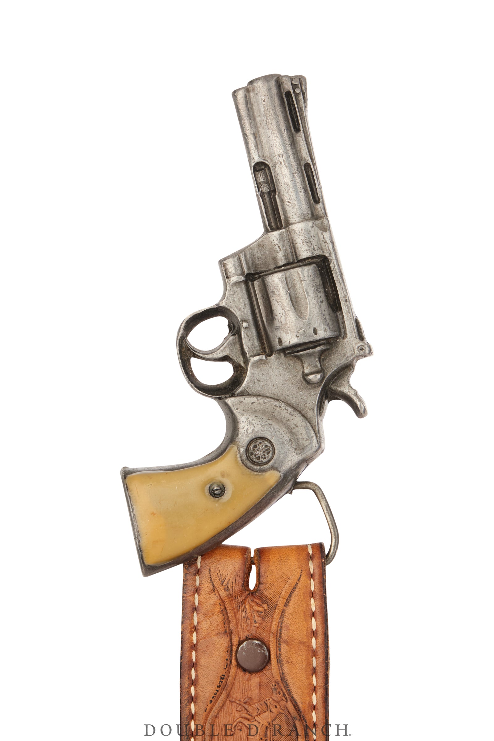 Belt, A Vintage, Buckle, Kitsch, Revolver, Hallmark, Vintage, 909