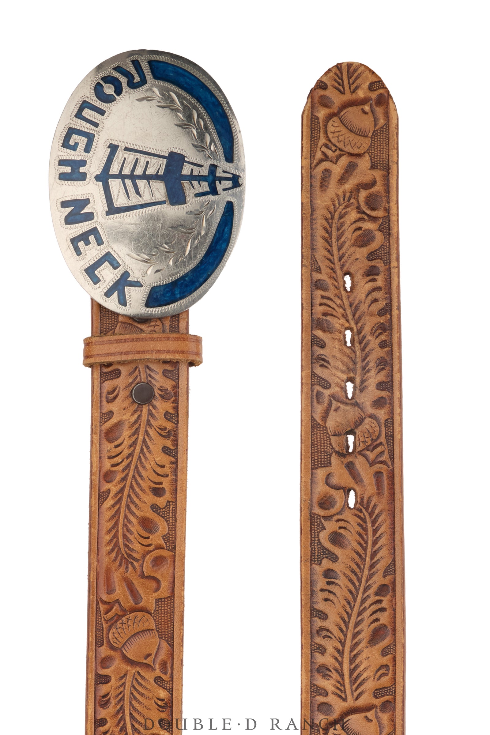 Belt, A Vintage, Buckle, Inlay, Turquoise Chip Inlay, Arrowhead, Hallmark, Vintage, 934