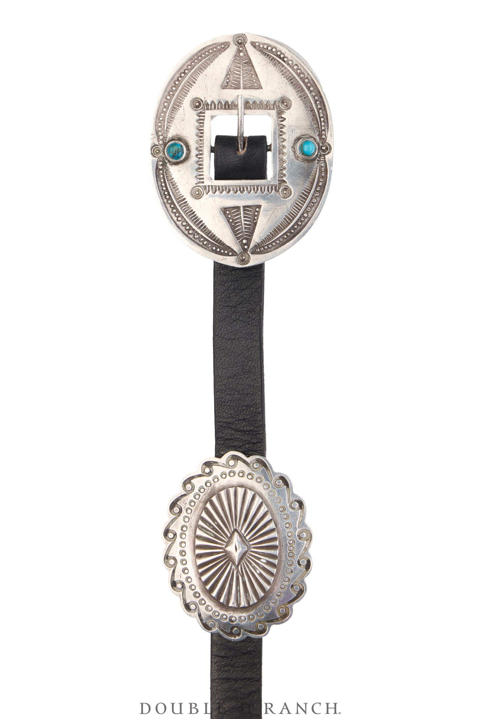 Belt, A Vintage, Concho, Turquoise, 2nd Phase, Vintage, Mid-Century, 980