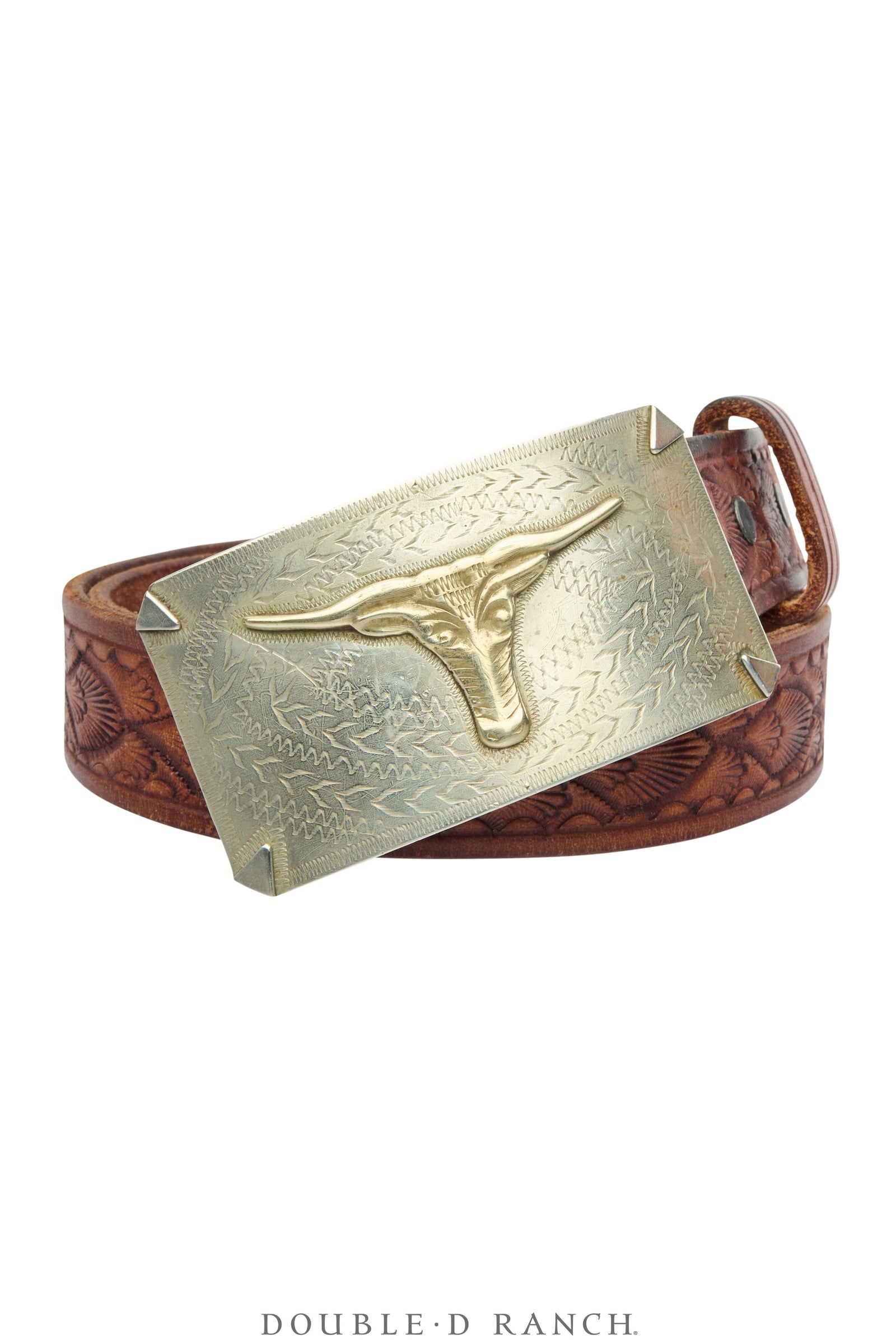 Belt, A Vintage, Buckle, Kitsch, Longhorn, Hallmark, Vintage, 1025