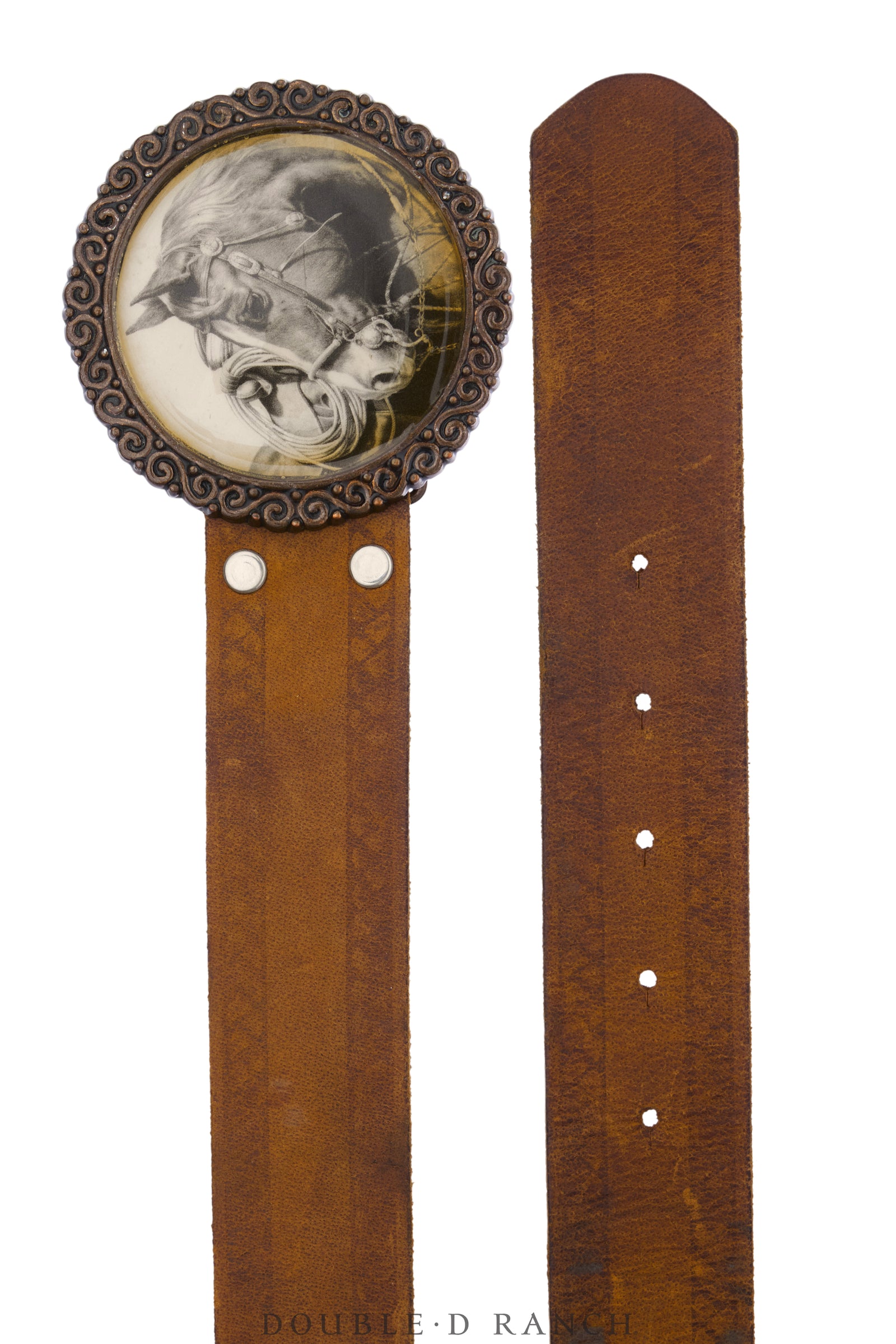 Belt, A Vintage, Buckle, Novelty, Horse, Vintage, 1264