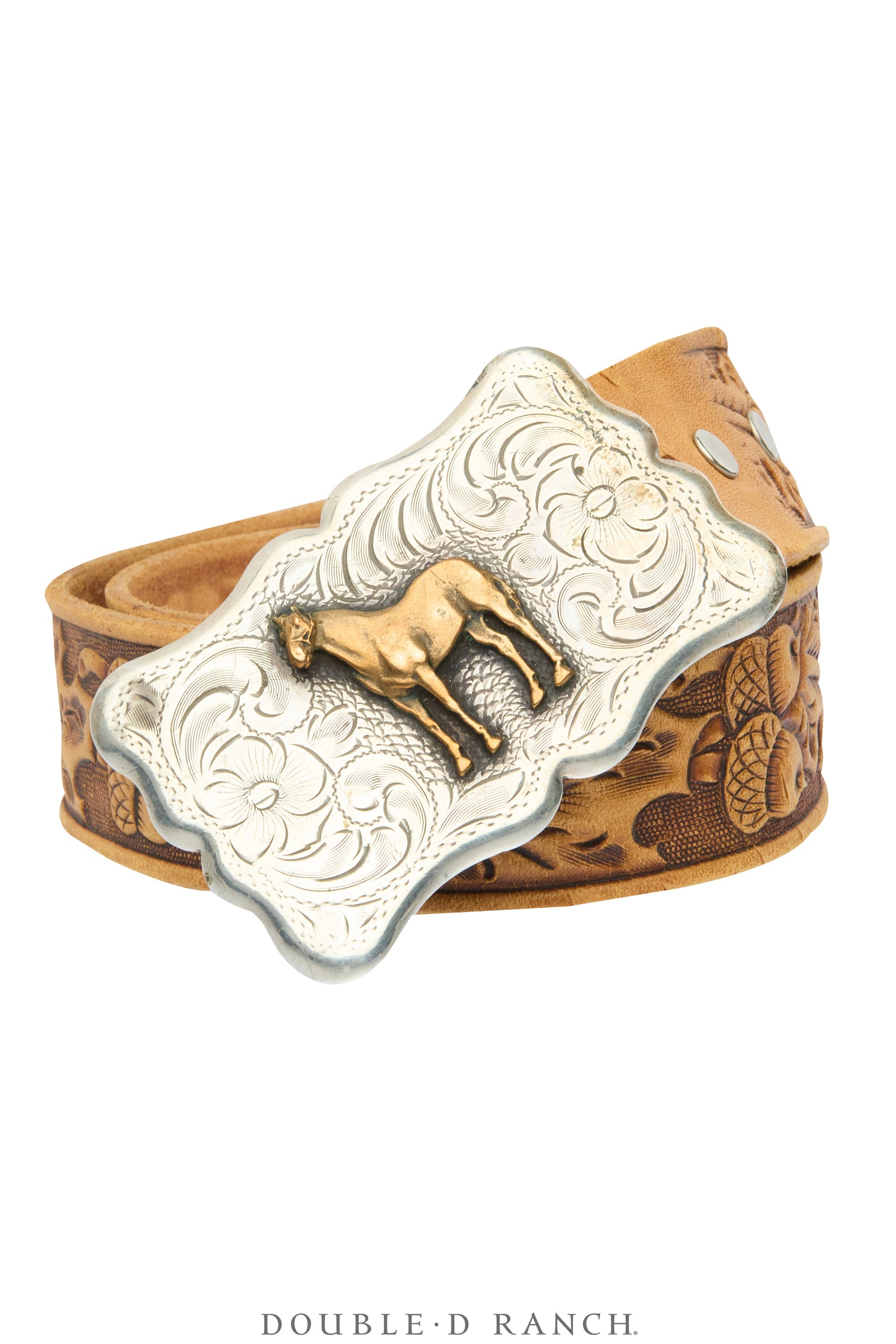 Belt, A Vintage, Buckle, Western, Quarter Horse, Hallmark, Vintage, 1003