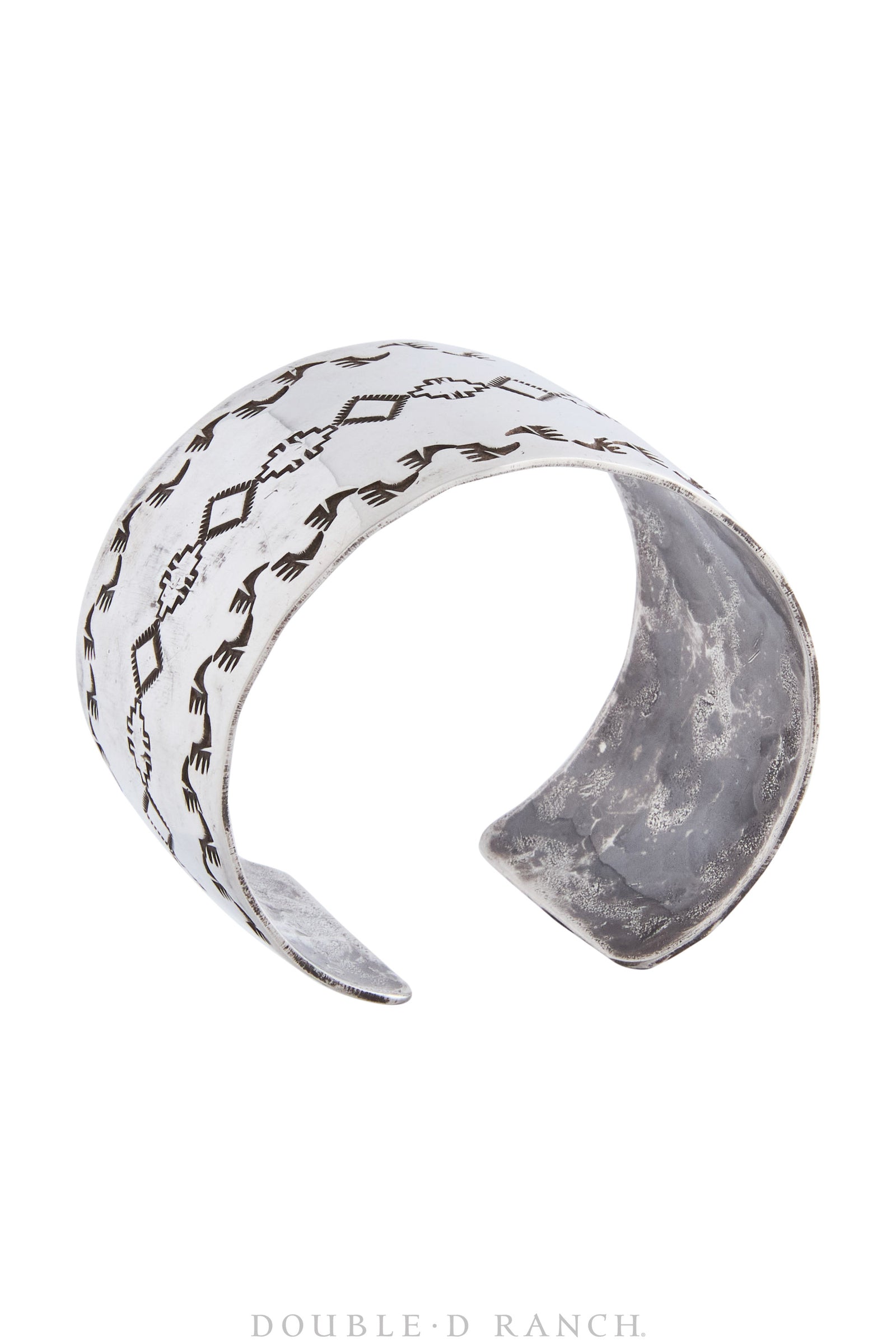 Cuff, Stampwork, Sterling Silver, Hallmark, Vintage, 3765