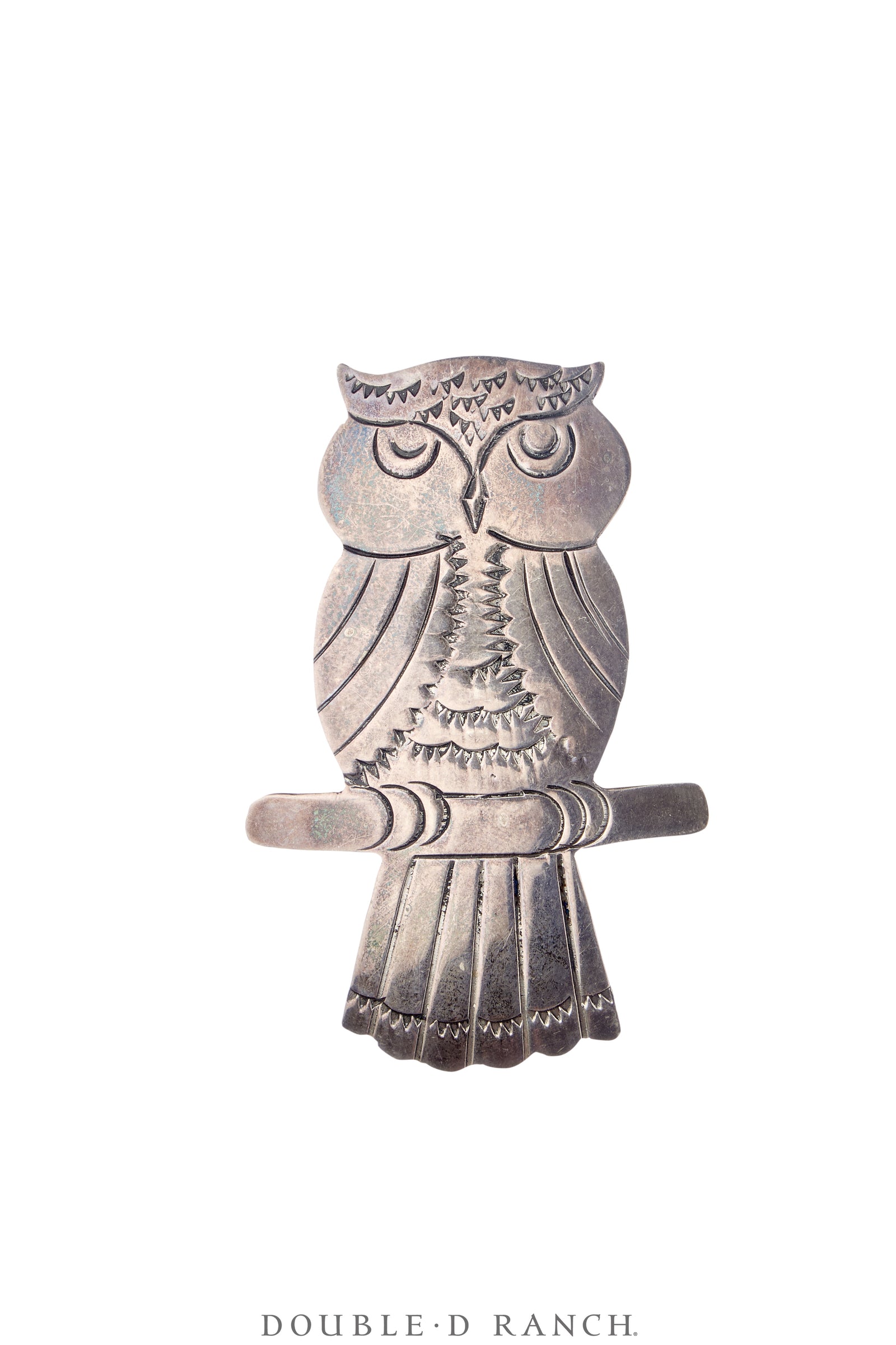 Pin, Novelty, Sterling Silver, Owl, Hallmark, Vintage, 1239