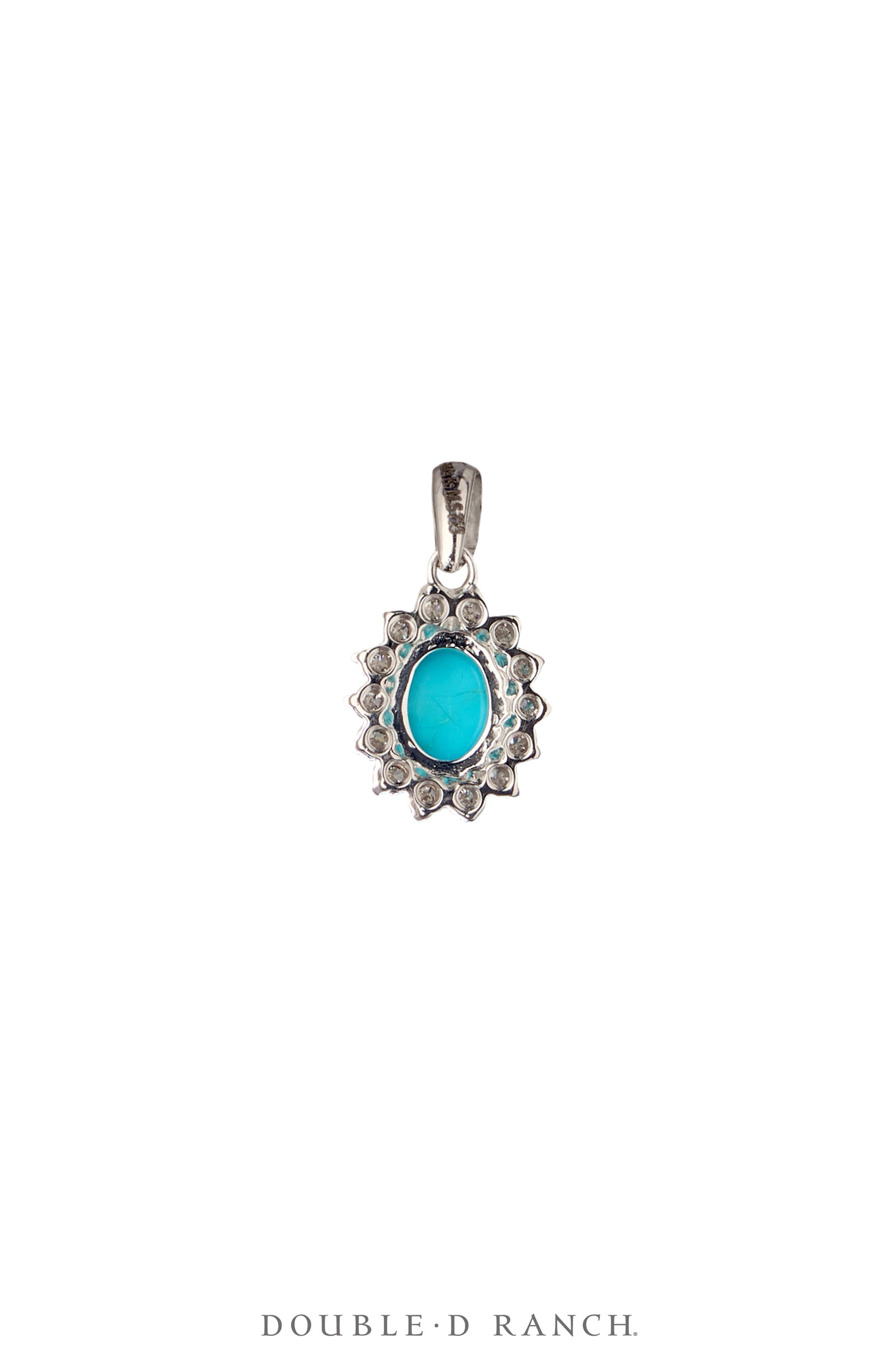 Pendant, Diamond & Turquoise, Contemporary, 1245