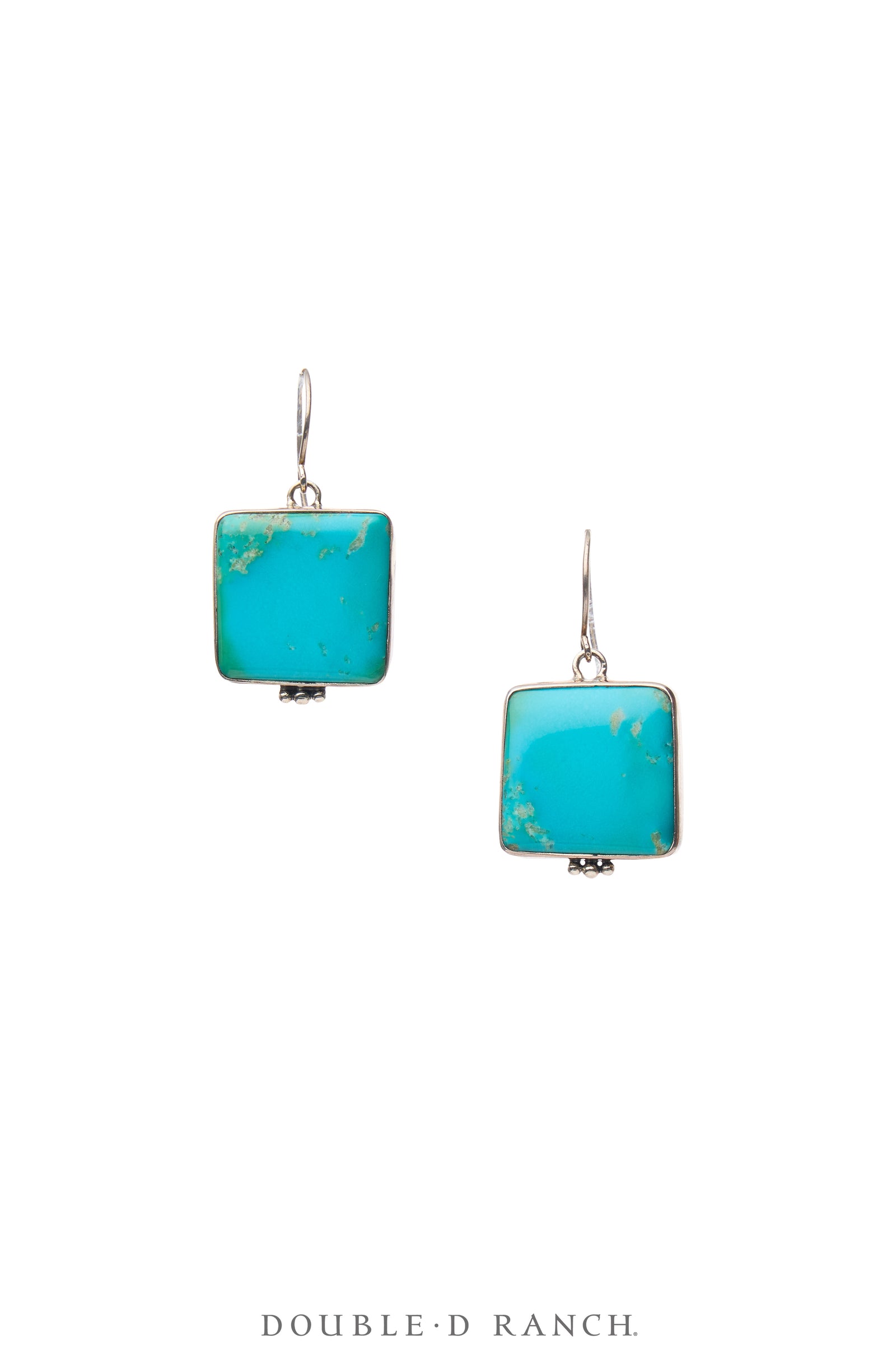 Earrings, Slab, Turquoise, Hallmark, Contemporary, 2141