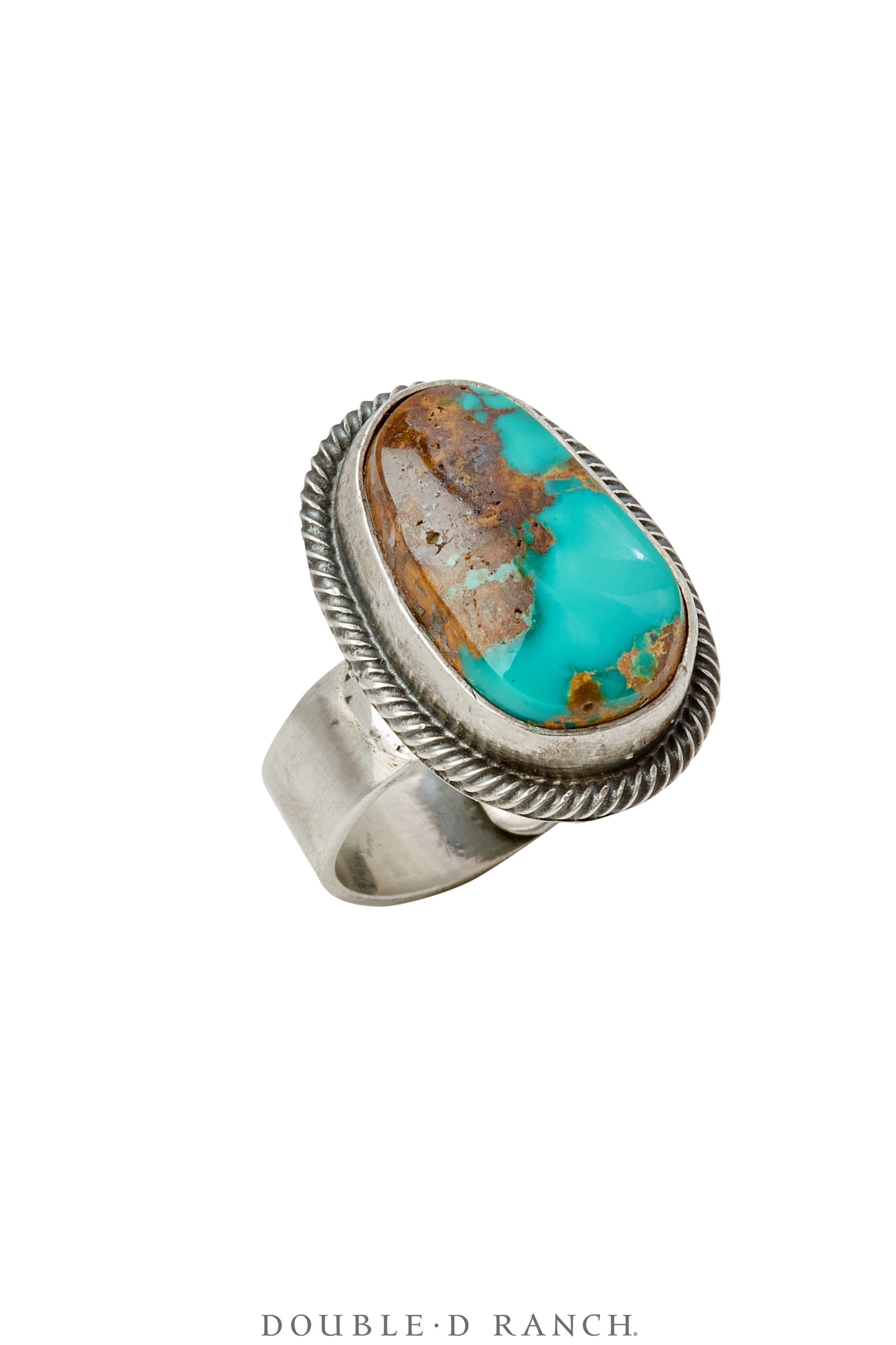 Ring, Natural Stone, Turquoise, Hallmark, Contemporary, Adjustable, 1720