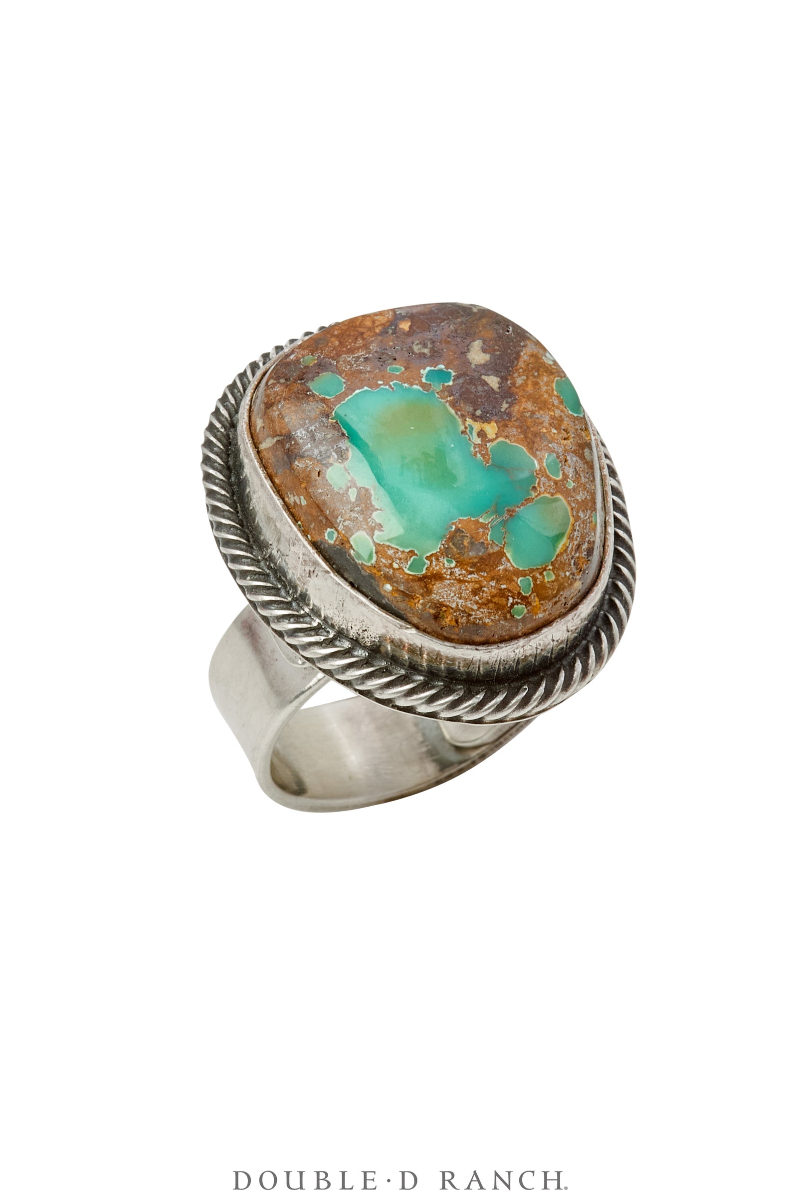 Ring, Natural Stone, Turquoise, Hallmark, Contemporary, Adjustable, 1720