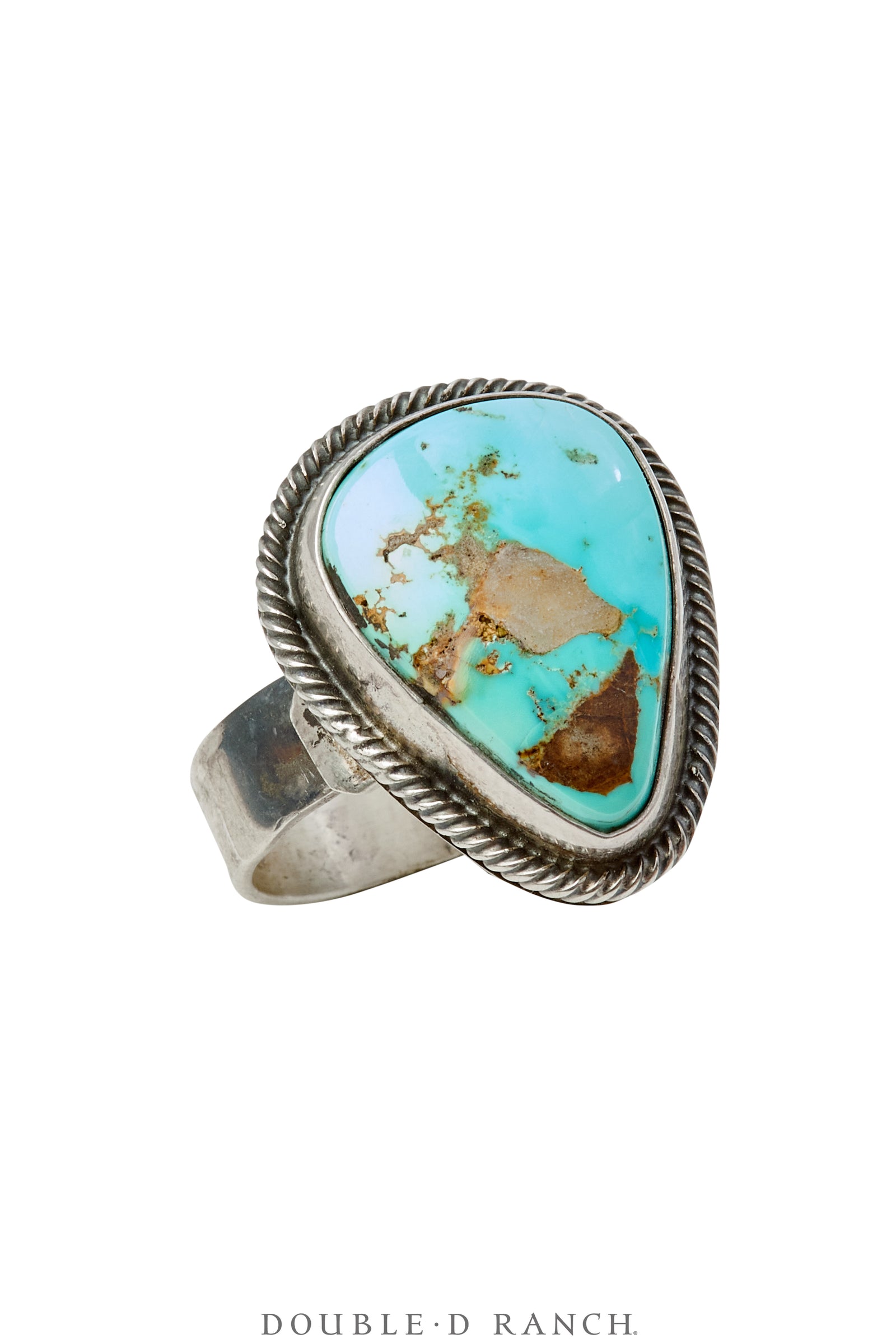 Ring, Natural Stone, Turquoise, Hallmark, Contemporary, Adjustable, 1720