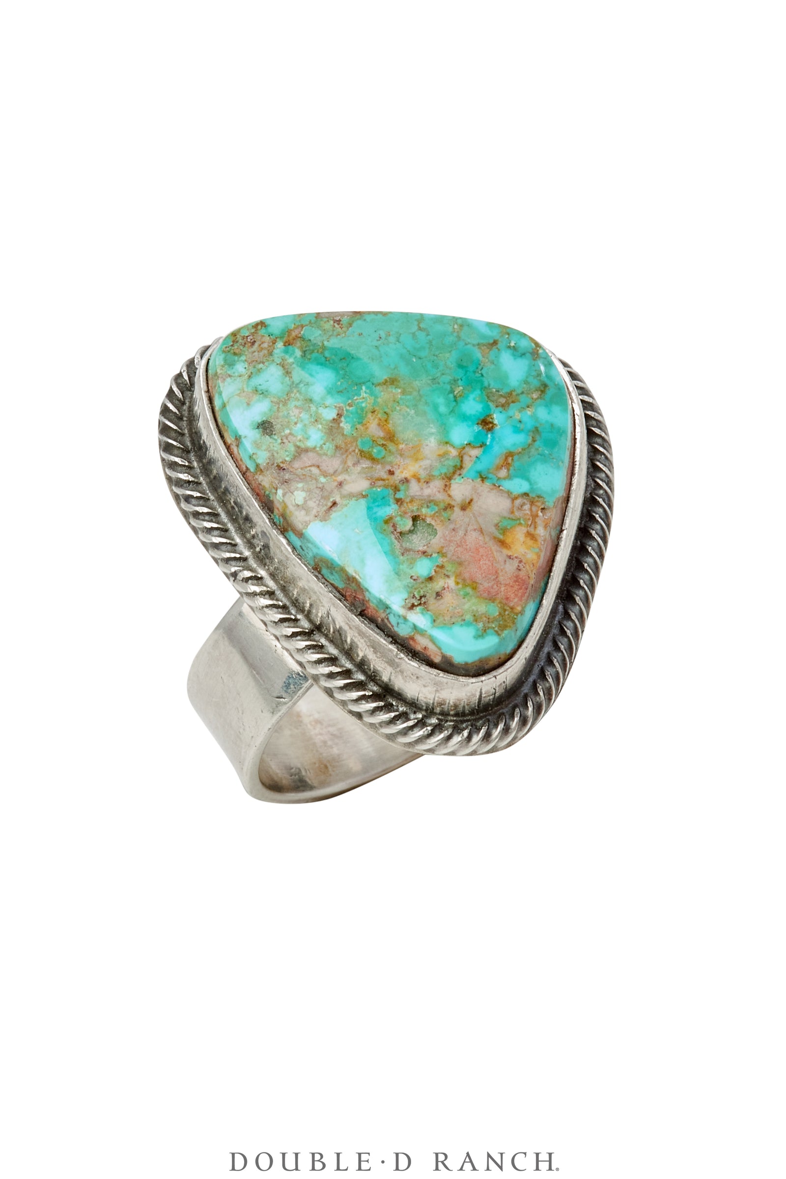 Ring, Natural Stone, Turquoise, Hallmark, Contemporary, Adjustable, 1720