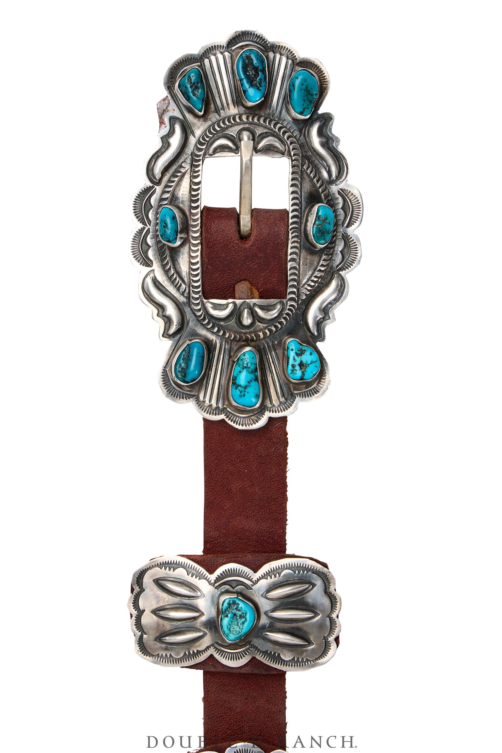Belt, A Vintage, Concho, Turquoise, Hallmark, Vintage, 449