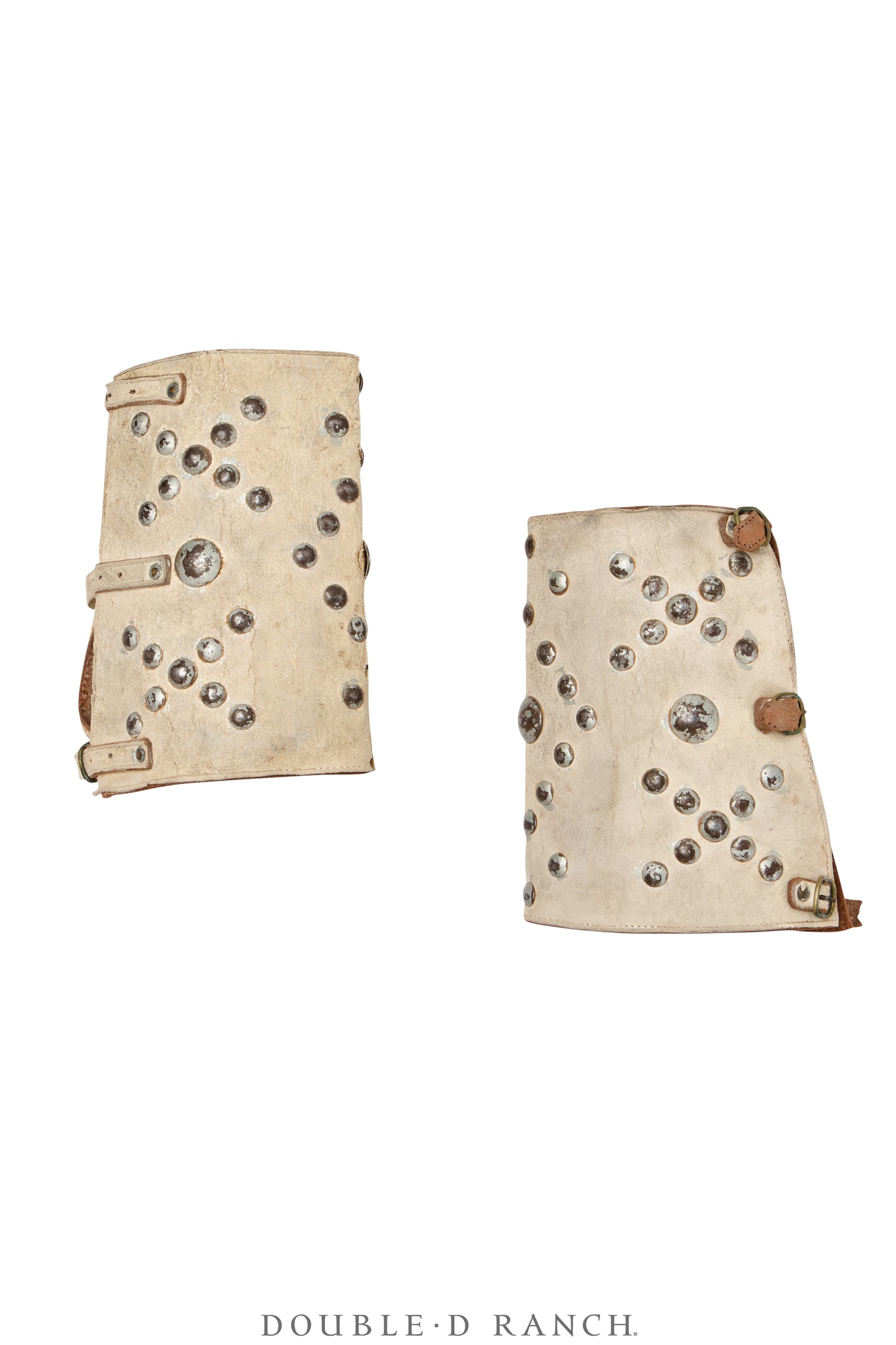 Belt, A Vintage, Bronc, Studs, Diamonds & X's Matching Guantlets, Vintage, Early 20th Century, 463