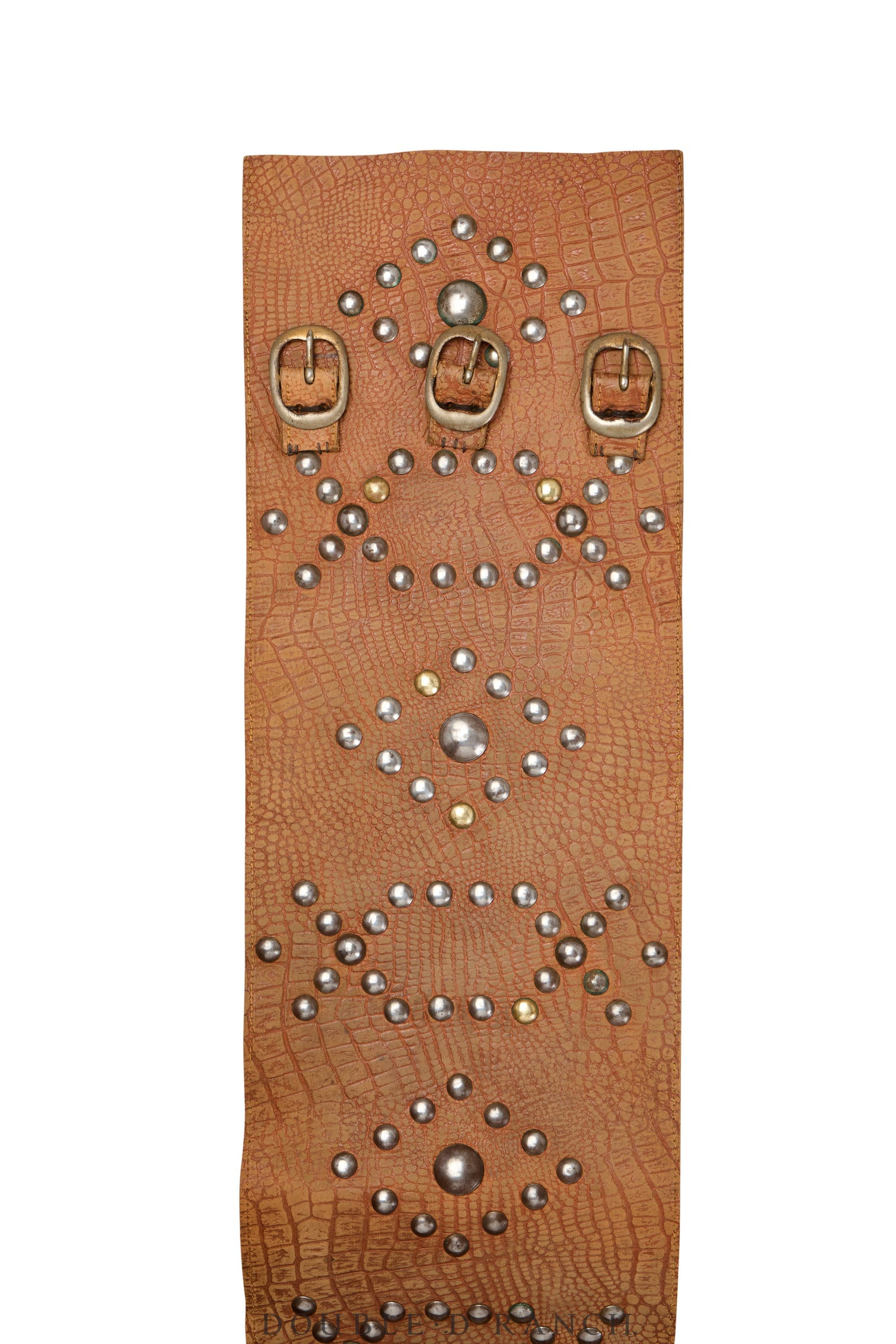 Belt, A Vintage, Bronc, Studs, Diamonds & X's, Vintage, Early 29th Century, 464