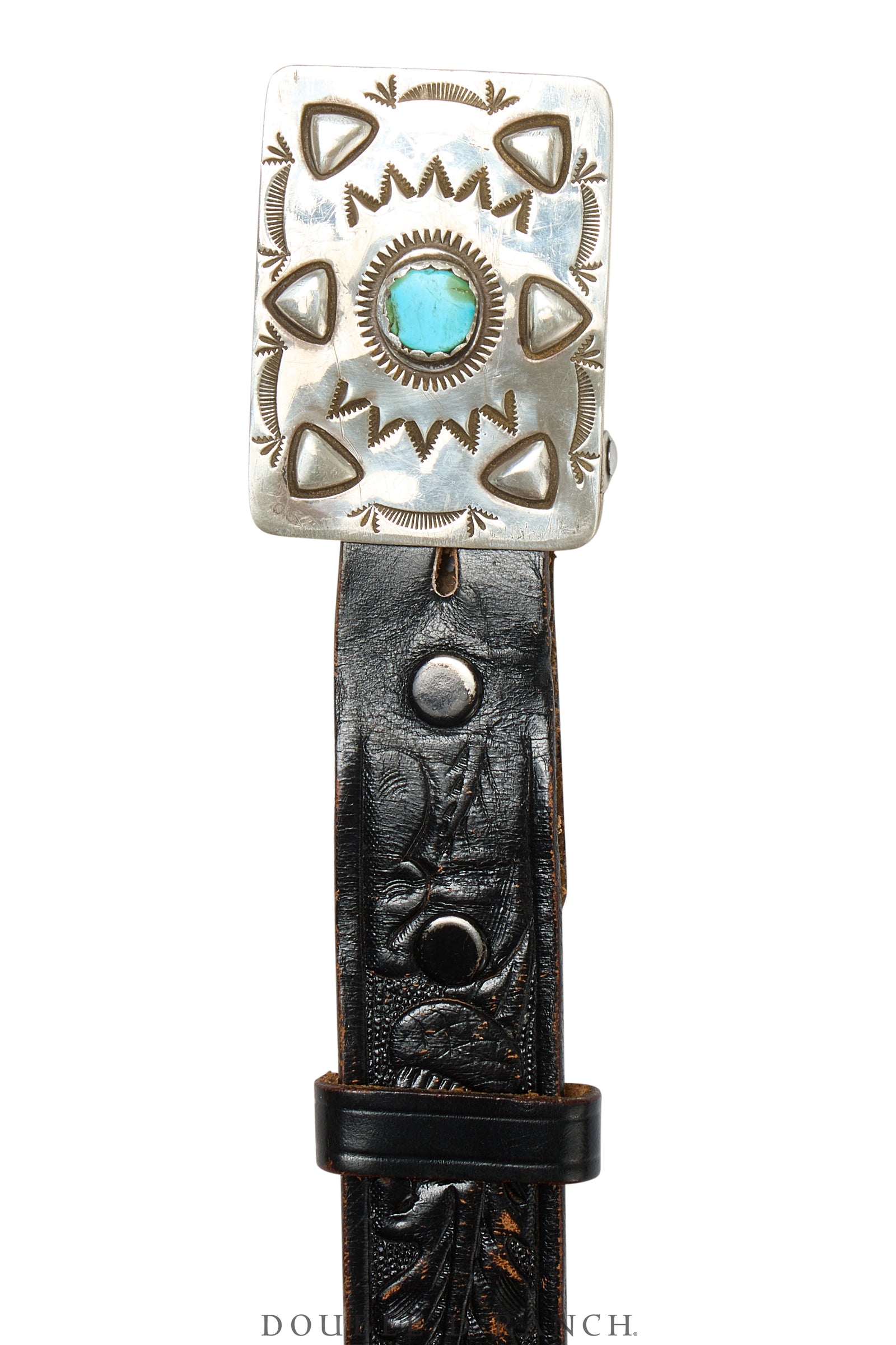 Belt, A Vintage, Buckle, Concho, Turquoise, Vintage, 627