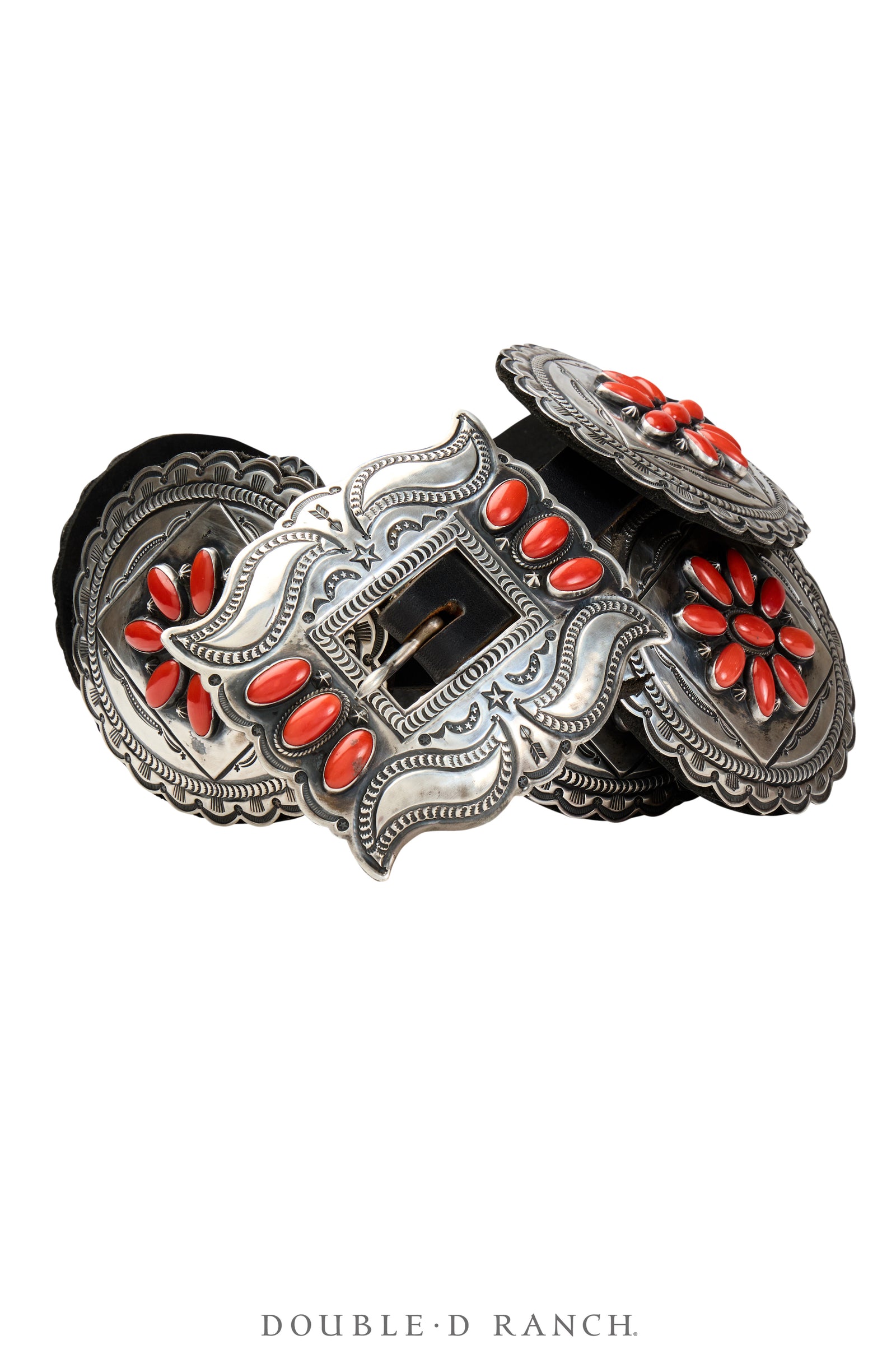 Belt, A Vintage, Concho, Coral, Gary Reeves Hallmark, Vintage ‘80s, 669