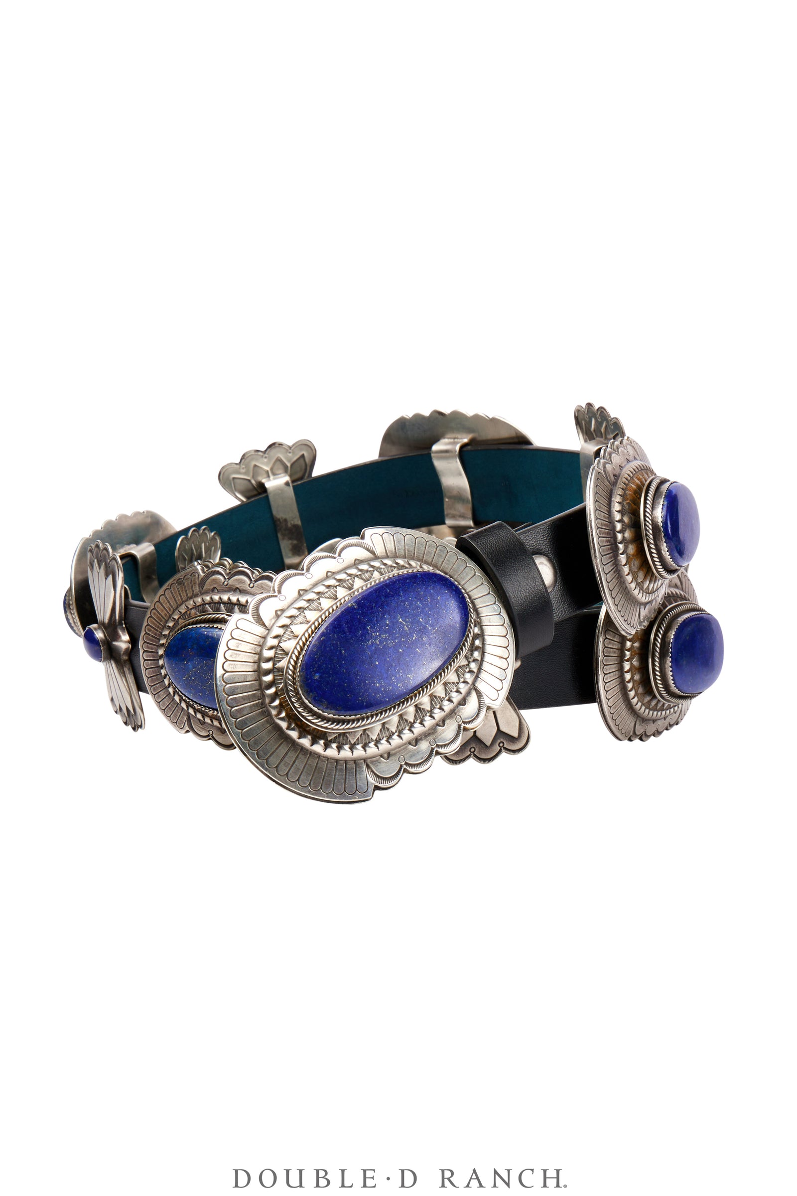 Belt, A Concho, Lapis & Sterling Silver, Contemporary, 675