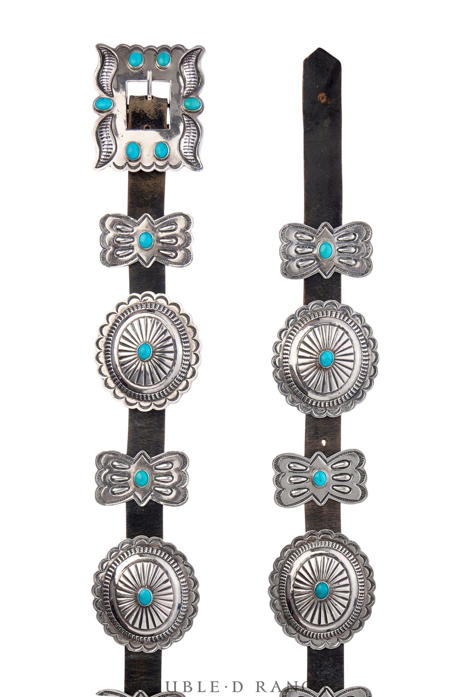 Belt, A Vintage, Concho, Turquoise, Roger Skeet Jr. Hallmark, Vintage, 711