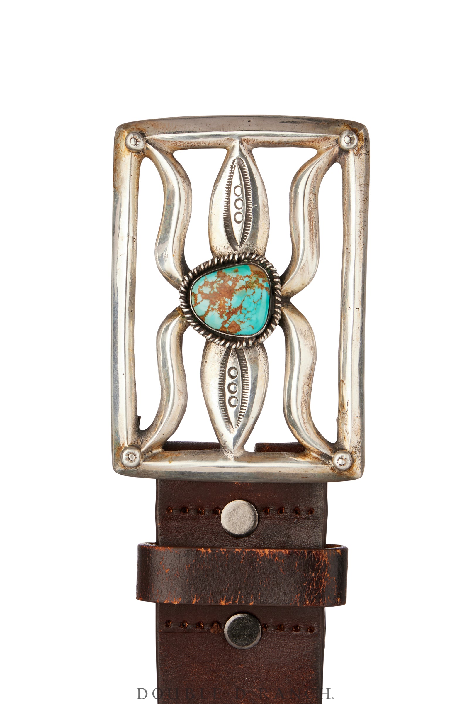 Belt, A Vintage, Buckle, Cast, Turquoise, Hallmark, Vintage, 716