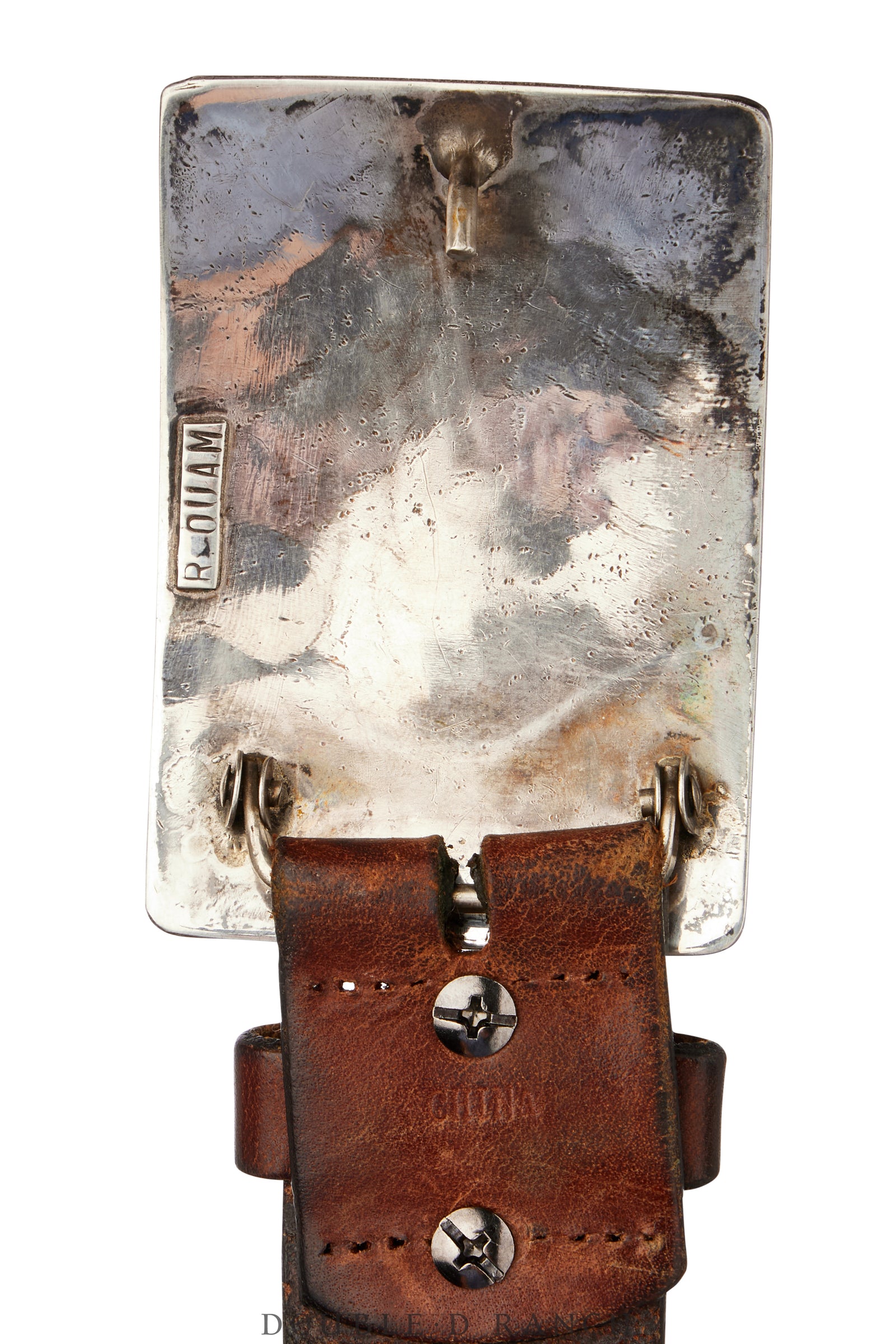 Belt, A Vintage, Buckle, Inlay, Chief's Head, Ralph Quam Hallmark, Vintage, 717