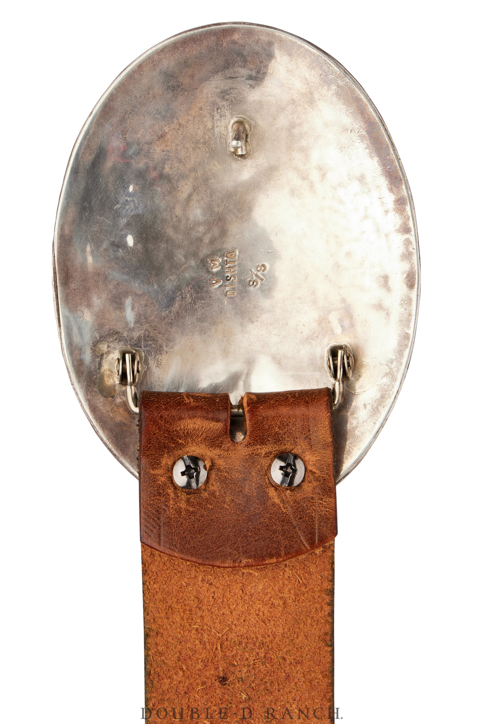 Belt, A Vintage, Buckle, Inlay, Conestoga Wagon, Dishta, Vintage, 736