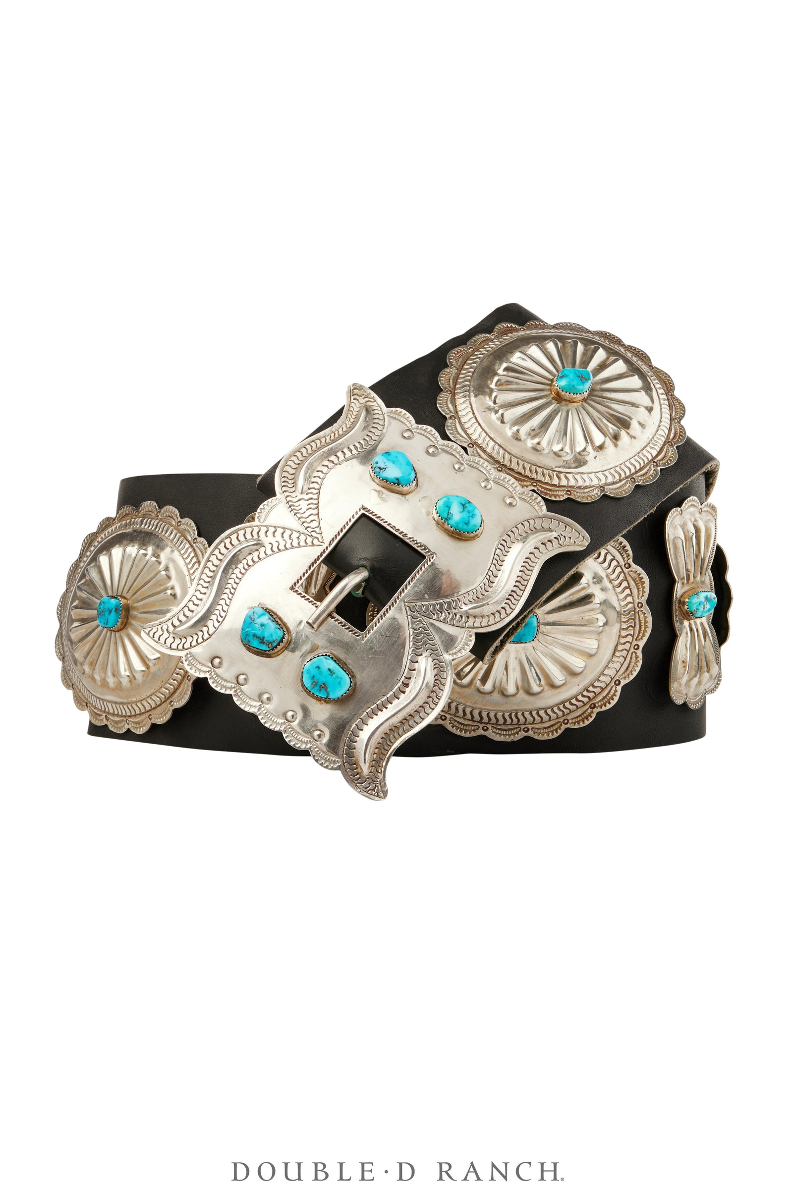 Belt, A Vintage, Concho, Turquoise, Hallmark, From the Iris Apfel Estate, Vintage, 743