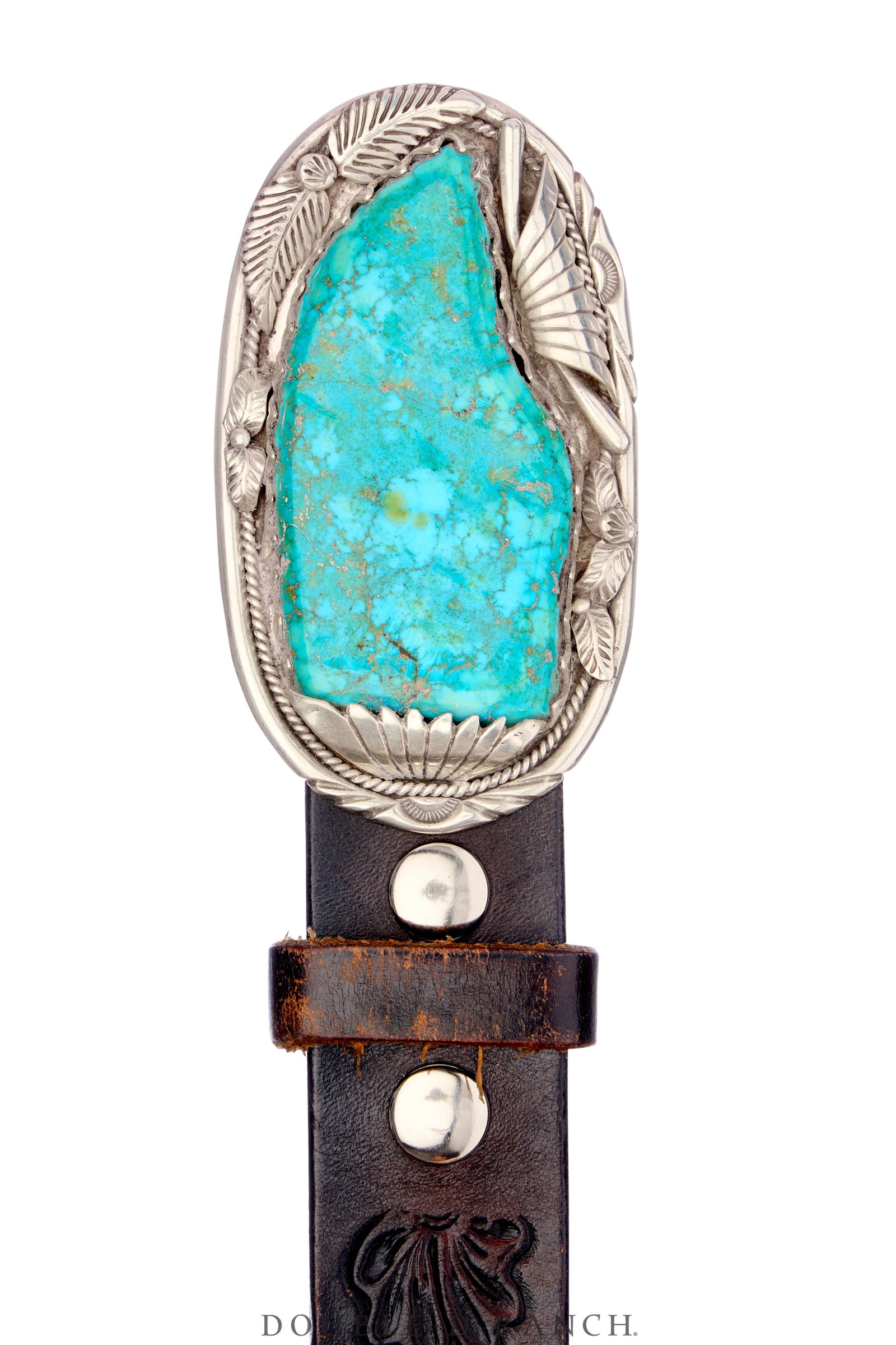 Belt, A Vintage, Buckle, Specimen, Turquoise, Vintage, 816