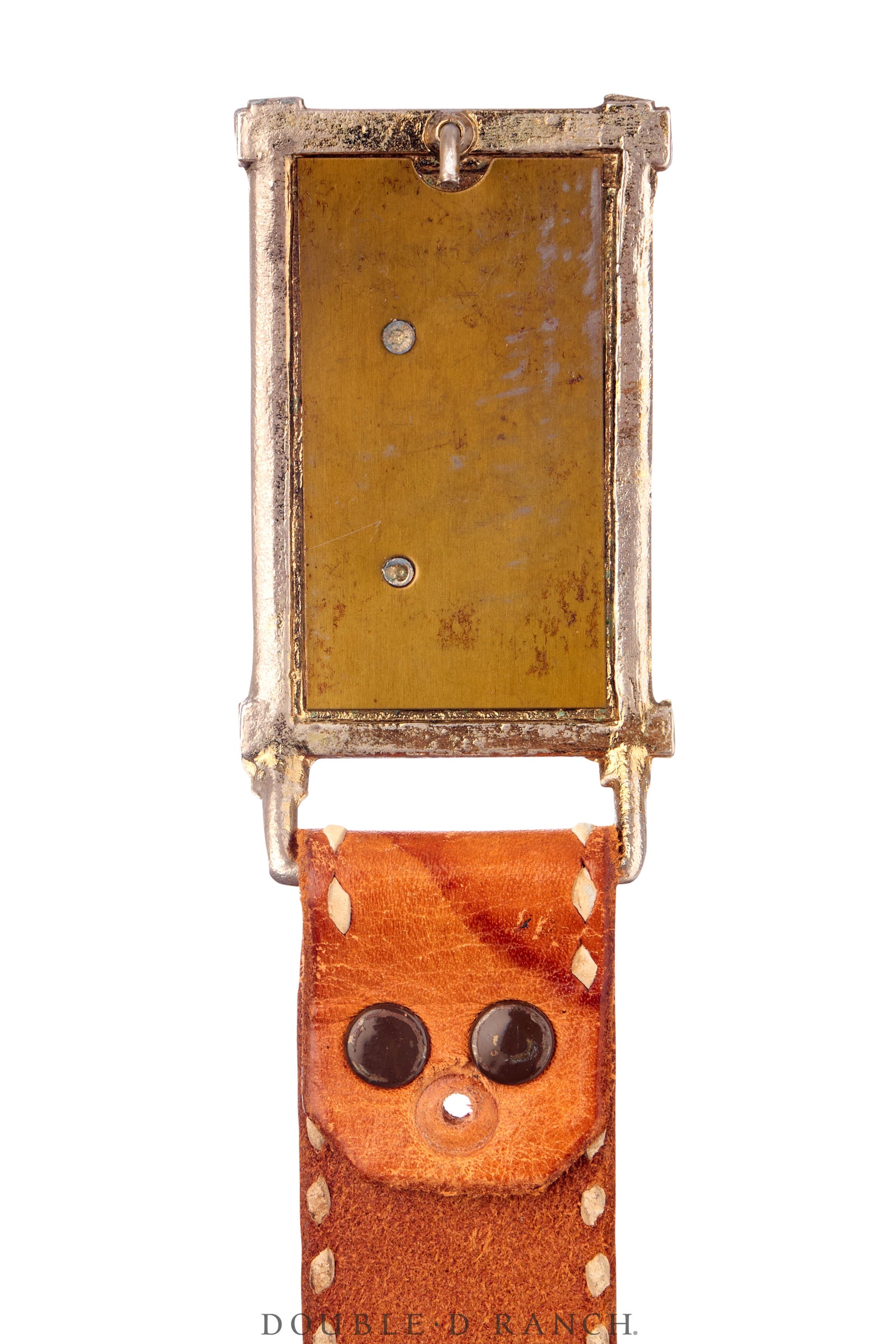 Belt, A Vintage, Buckle, Kitsch, Western, Longhorn With Stars, Vintage, 833