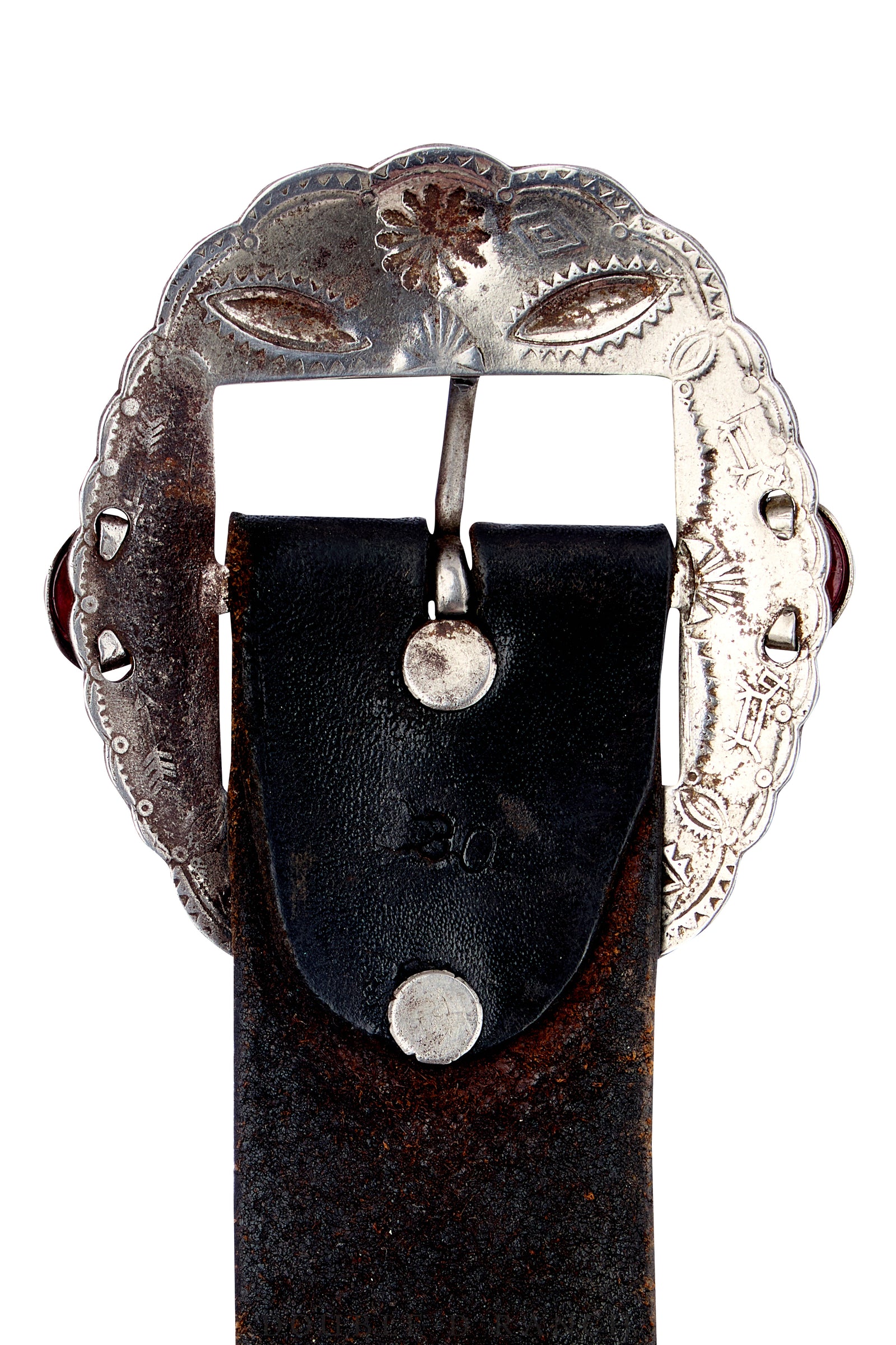 Belt, A Vintage, Buckle, Biker, Crystals & Spots, Vintage ‘50s , 837