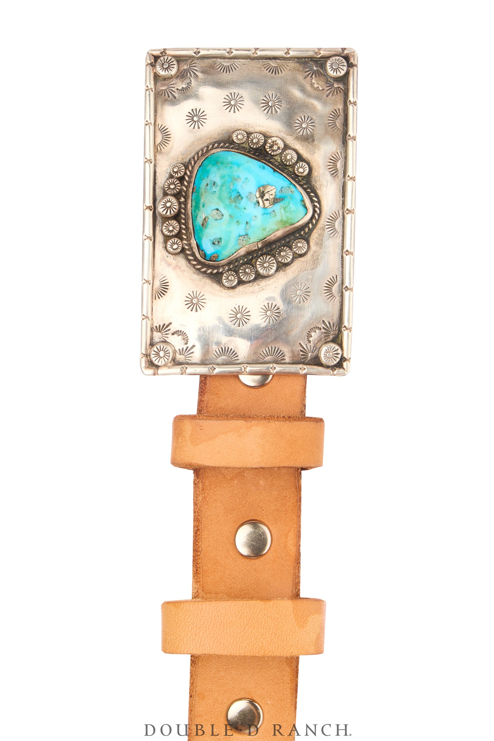 Belt, A Vintage, Buckle, Concho, Turquoise, Hallmark, Vintage ‘60s, 848