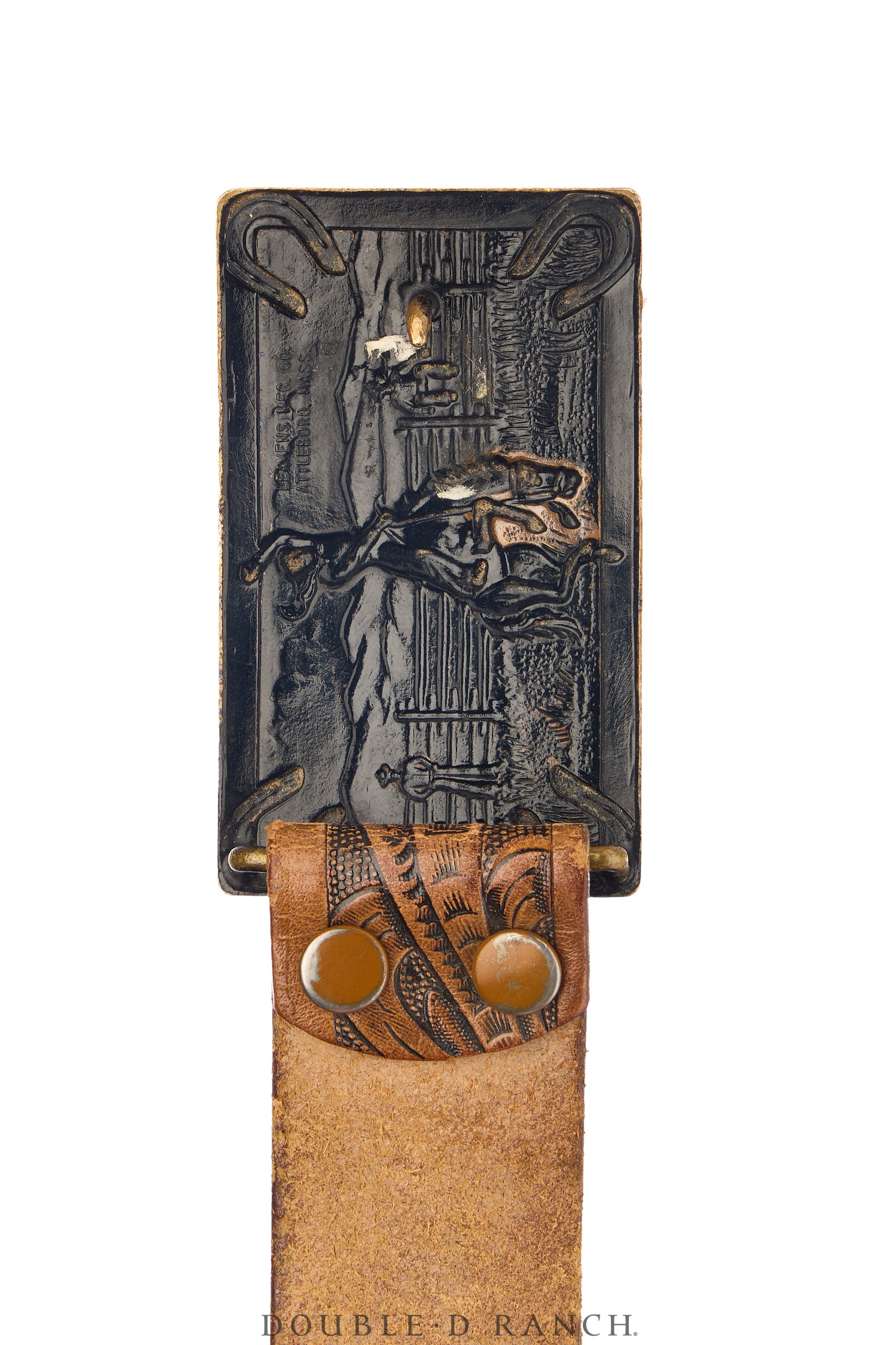 Belt, A Vintage, Buckle, Western, Kitsch, Bucking Bronco, Vintage Mid Century, 864