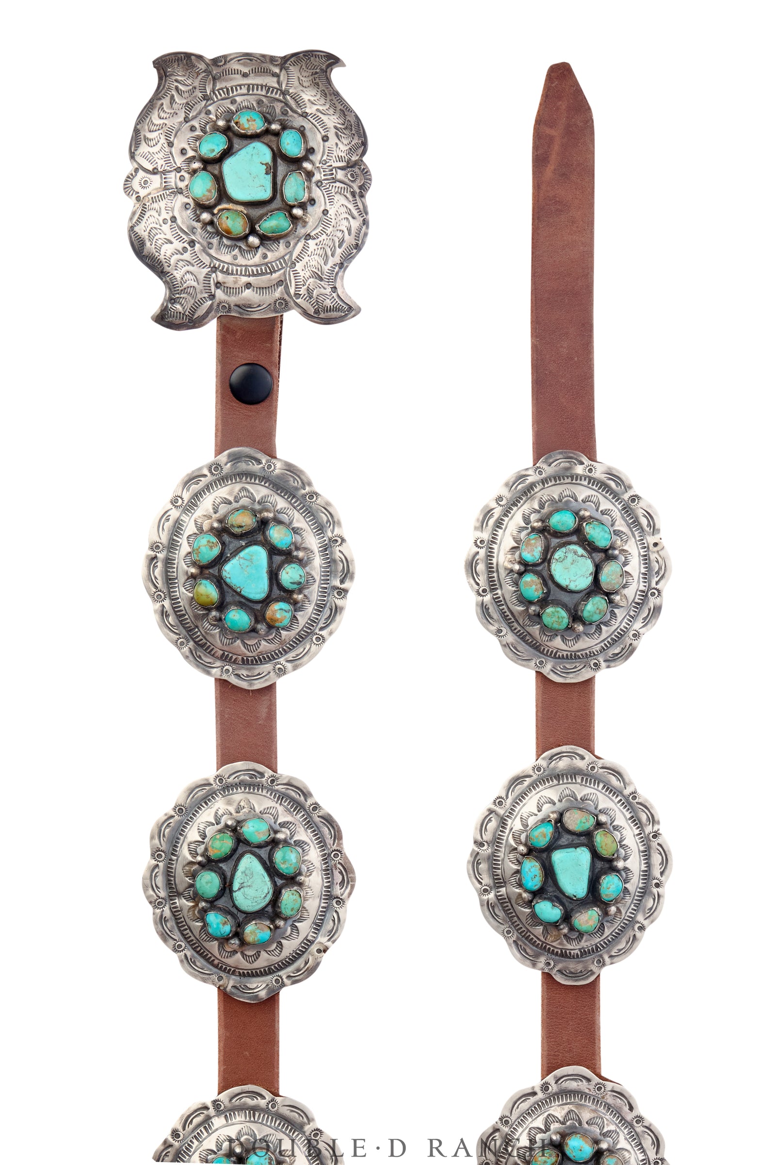 Belt, A Concho, Sterling Silver, Third Phase Revival, Hallmark, Contemporary, 726