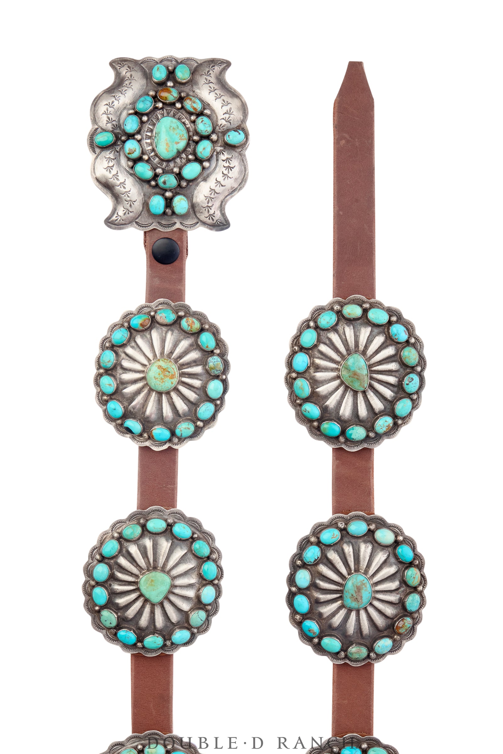 Belt, A Concho, Sterling Silver, Third Phase Revival, Hallmark, Contemporary, 725