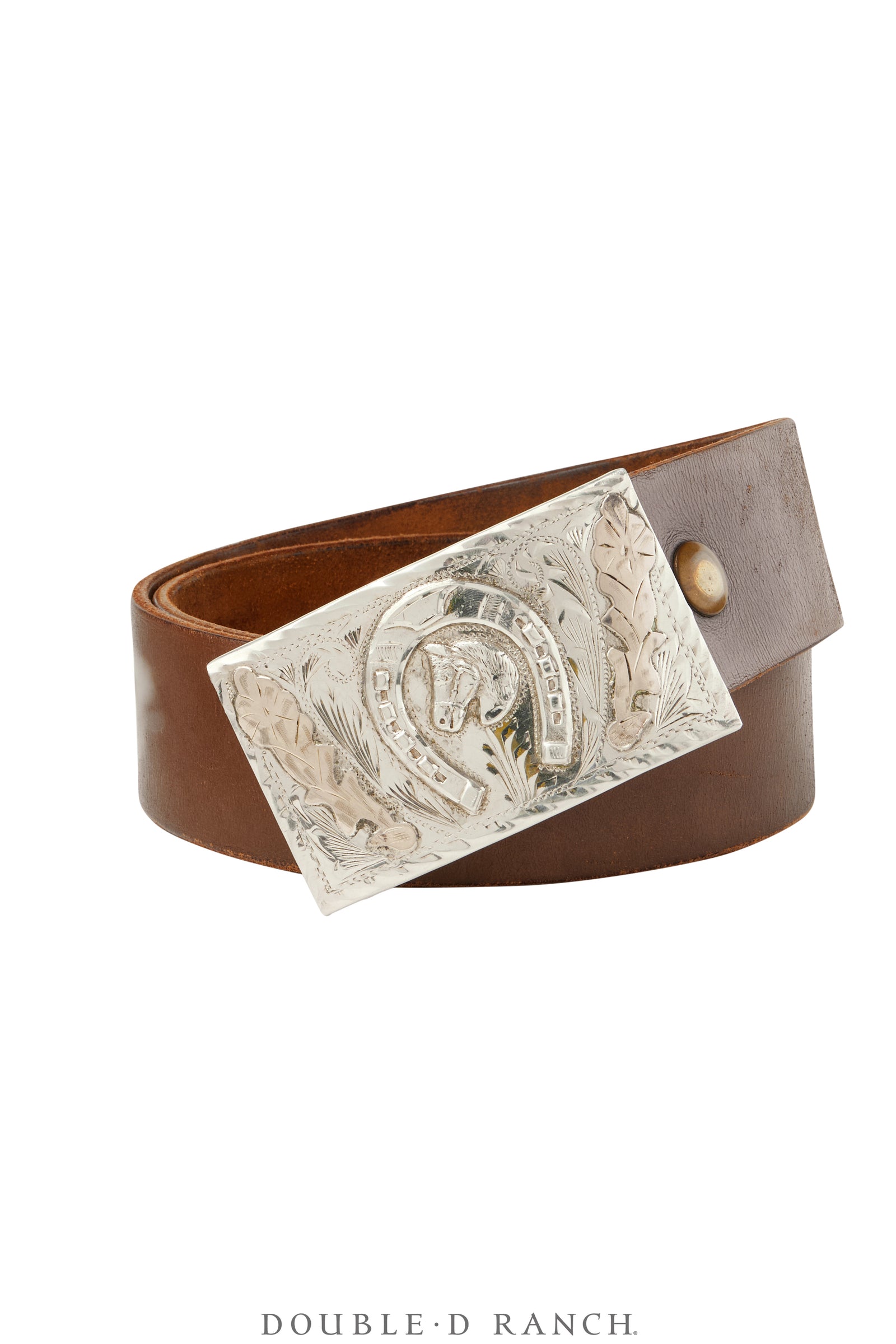 Belt, A Vintage, Buckle, Western, Sterling Silver, Hallmark, Vintage, 764